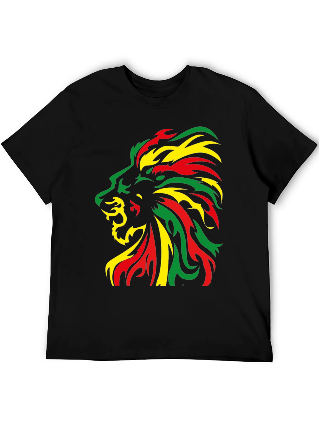 Rasta Lion Black T-Shirt