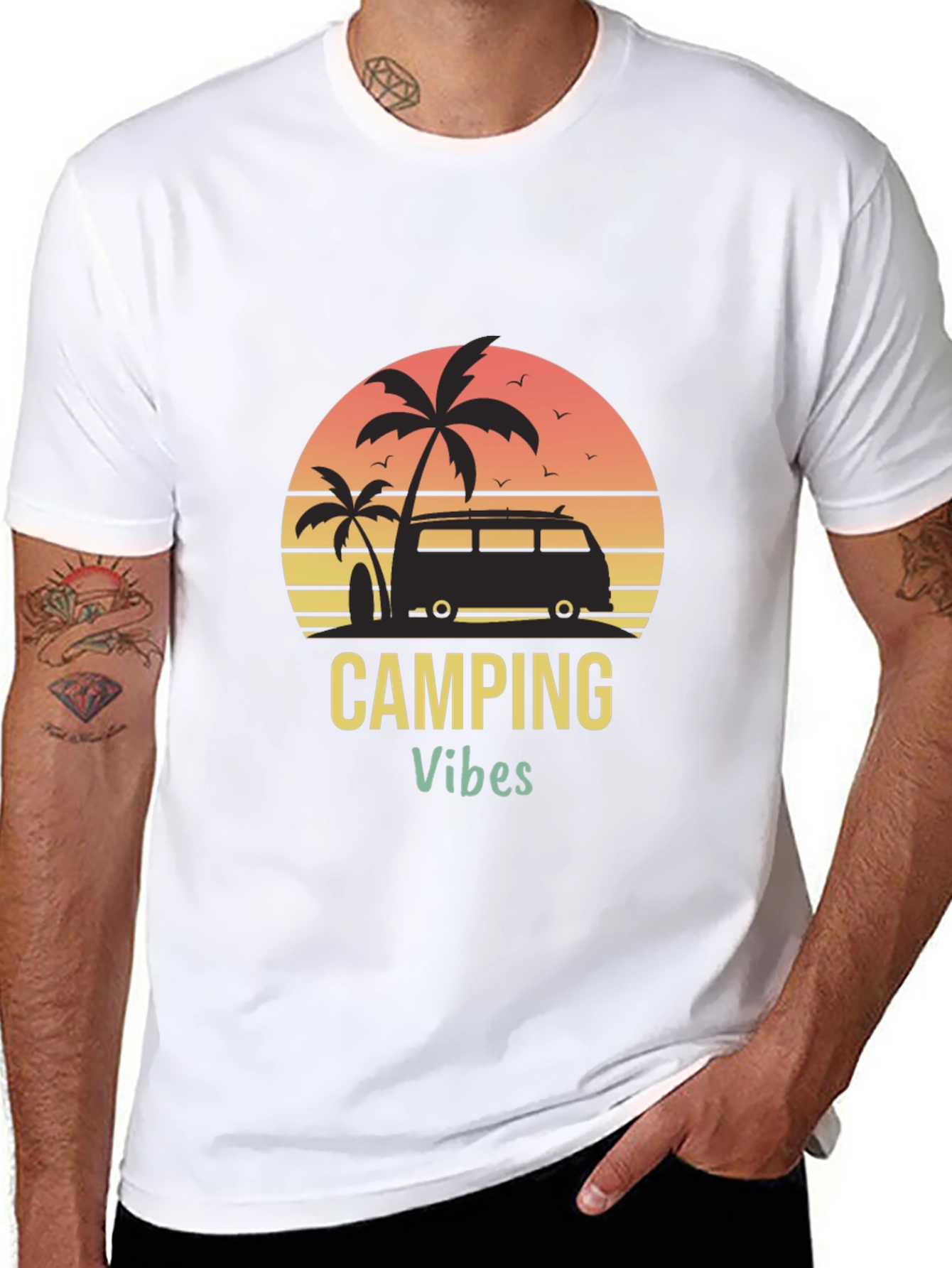 Camping Vibes Graphic T-Shirt