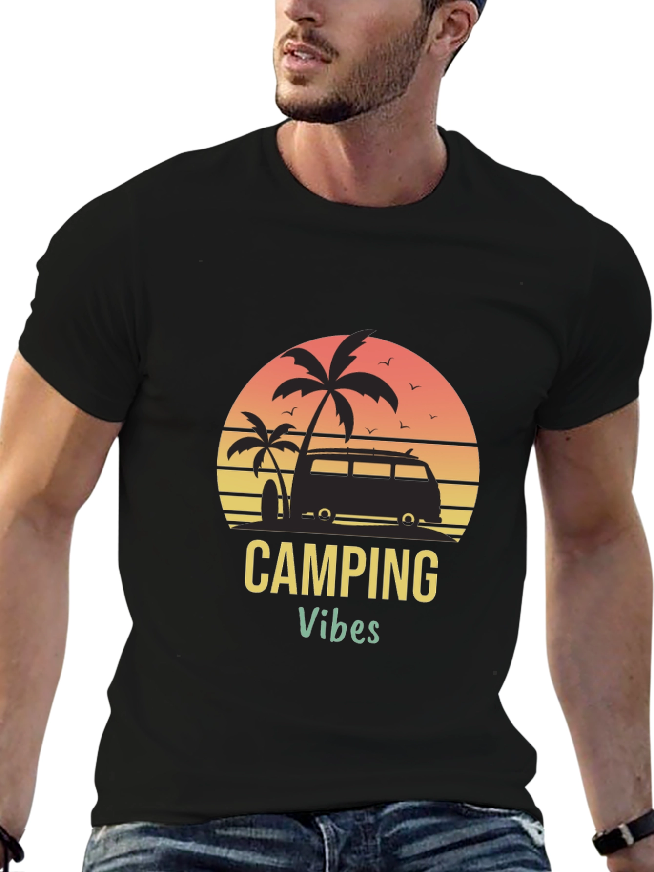 Camping Vibes Graphic T-Shirt
