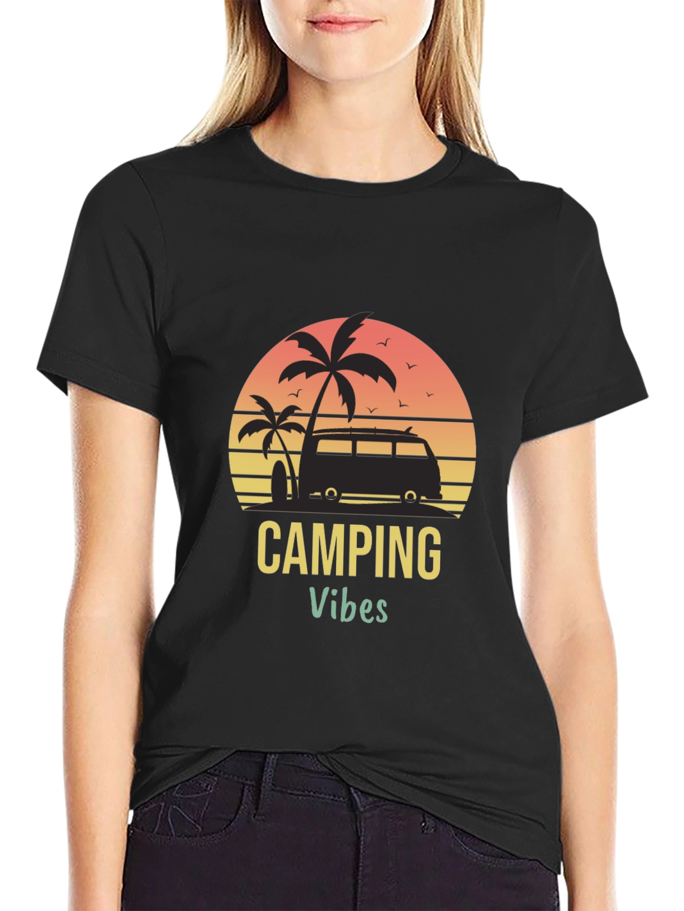 Camping Vibes Graphic T-Shirt