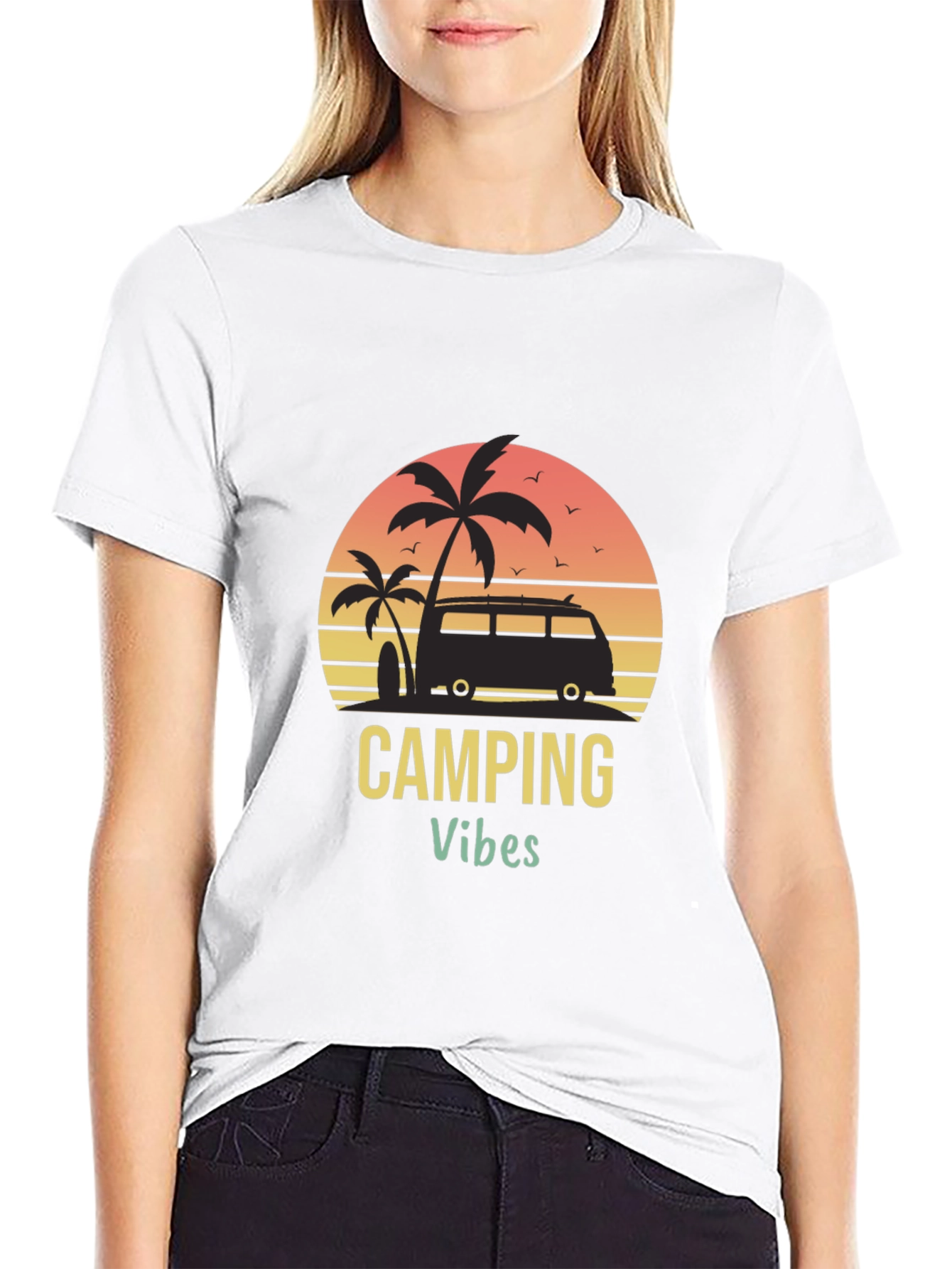 Camping Vibes Graphic T-Shirt