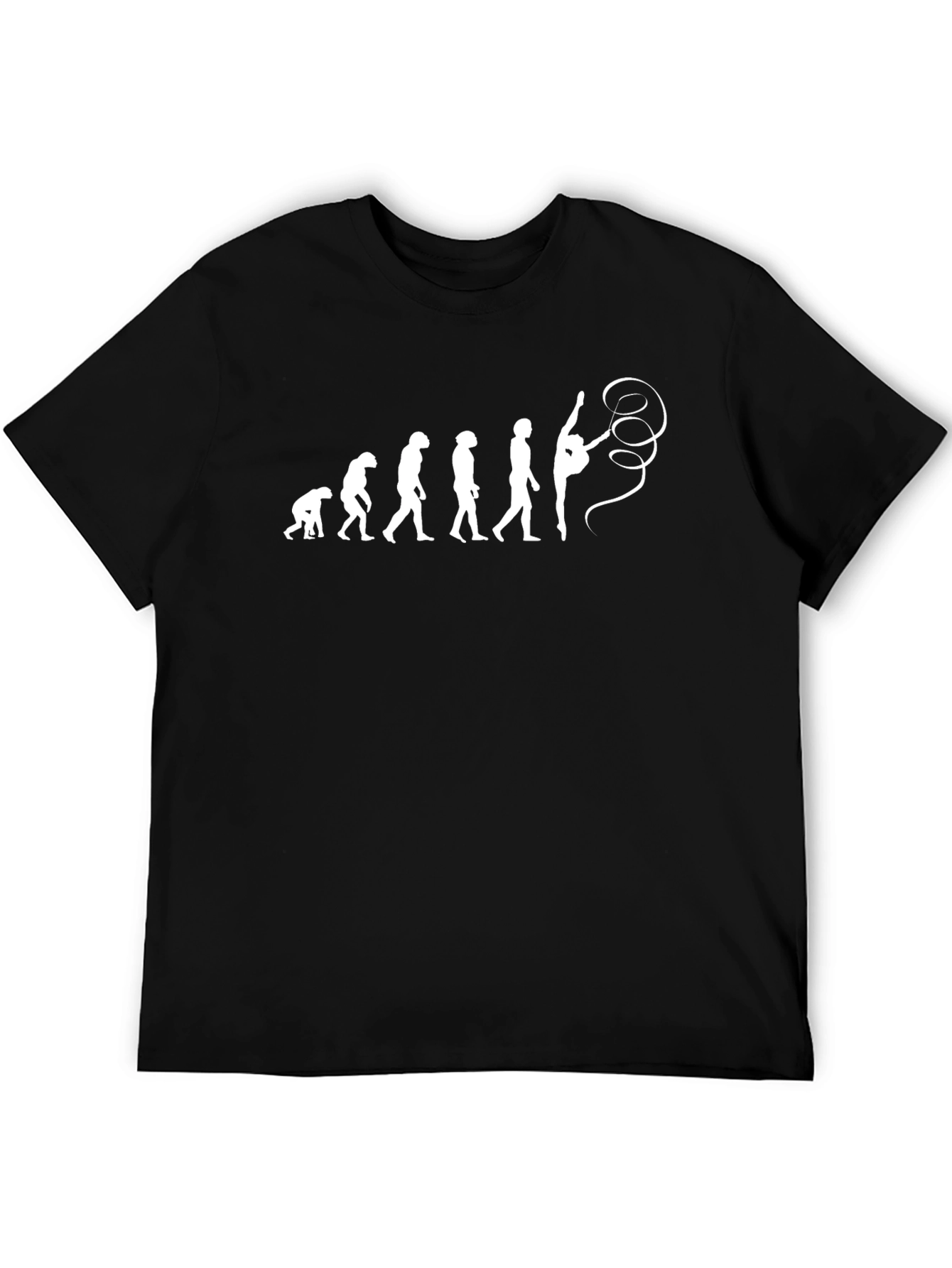 Evolution of Gymnastics Black T-Shirt