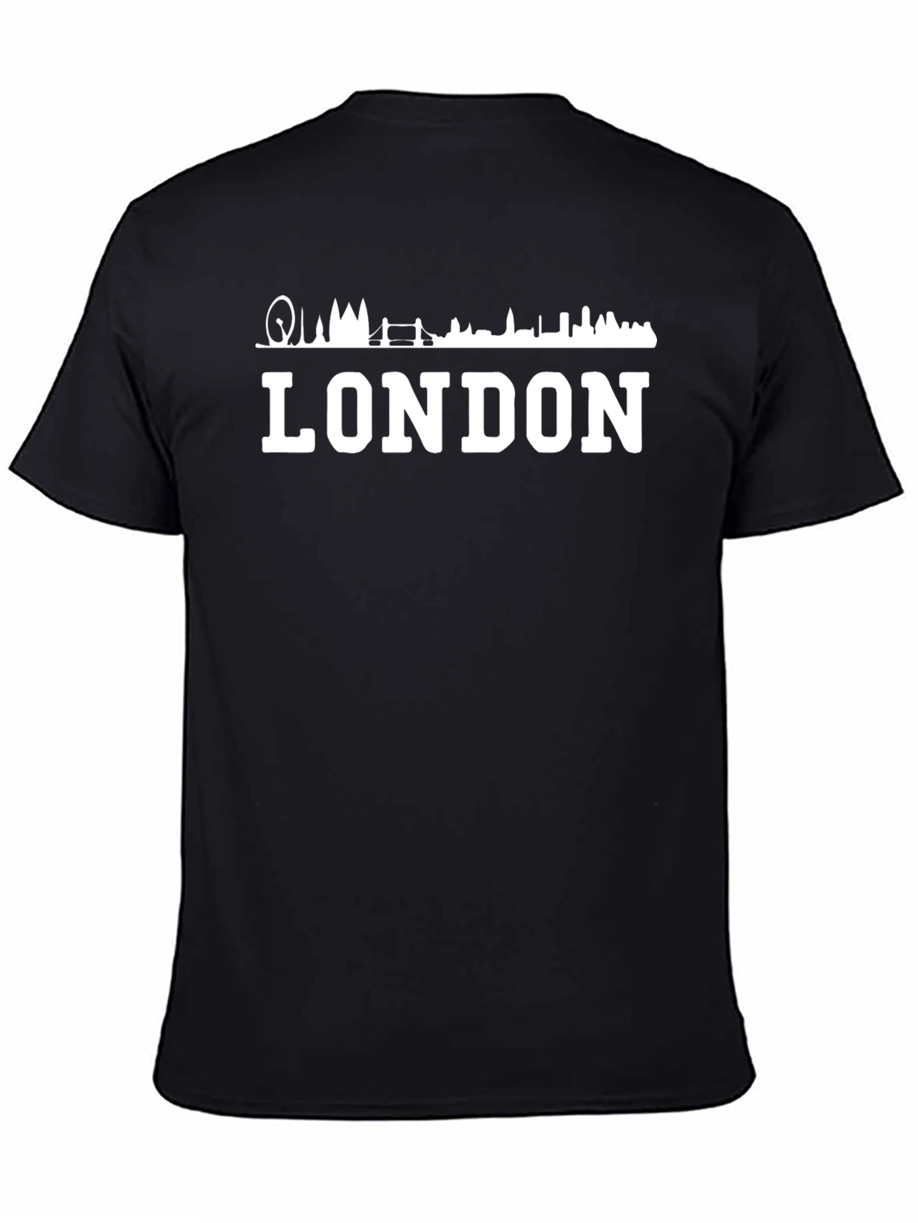London Skyline Mens Black Graphic Tee