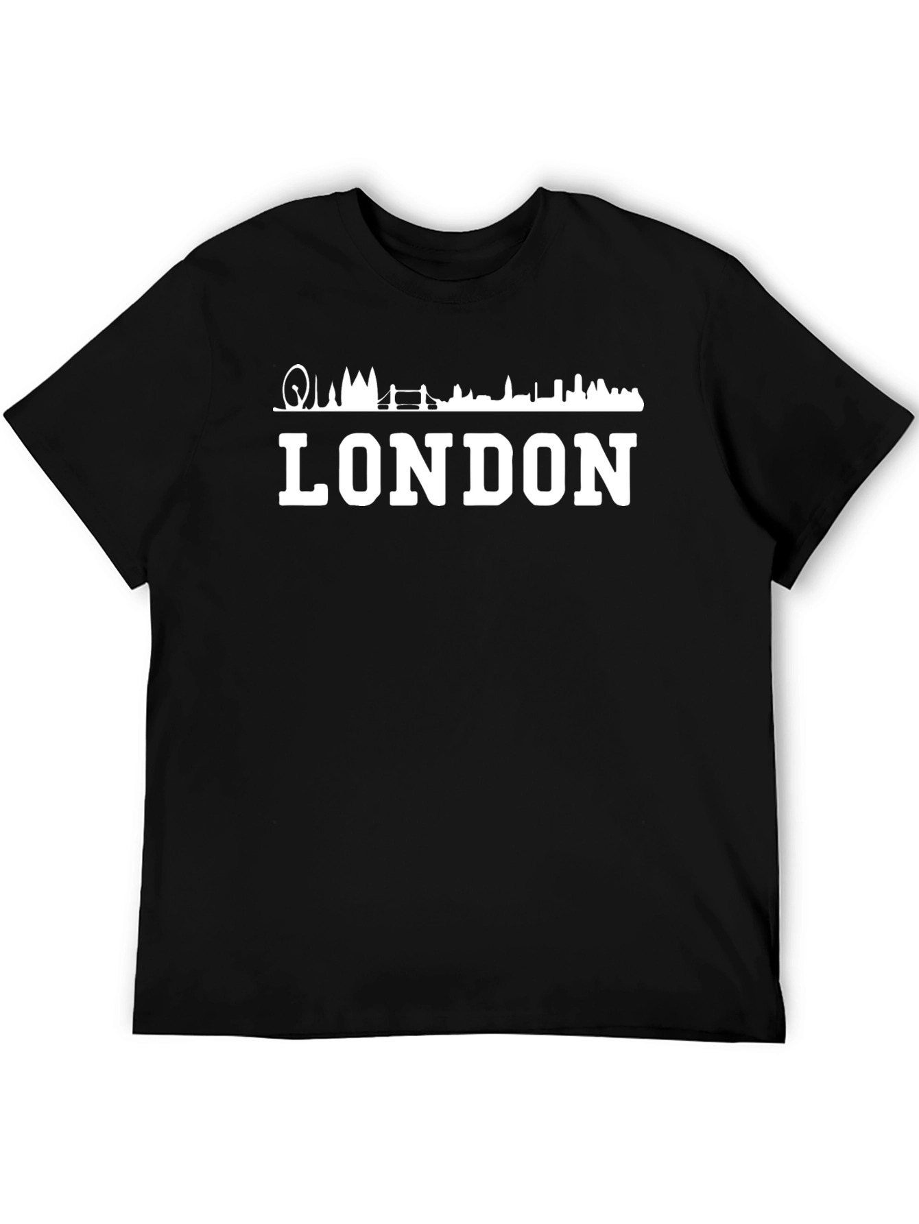London Skyline Mens Black Graphic Tee