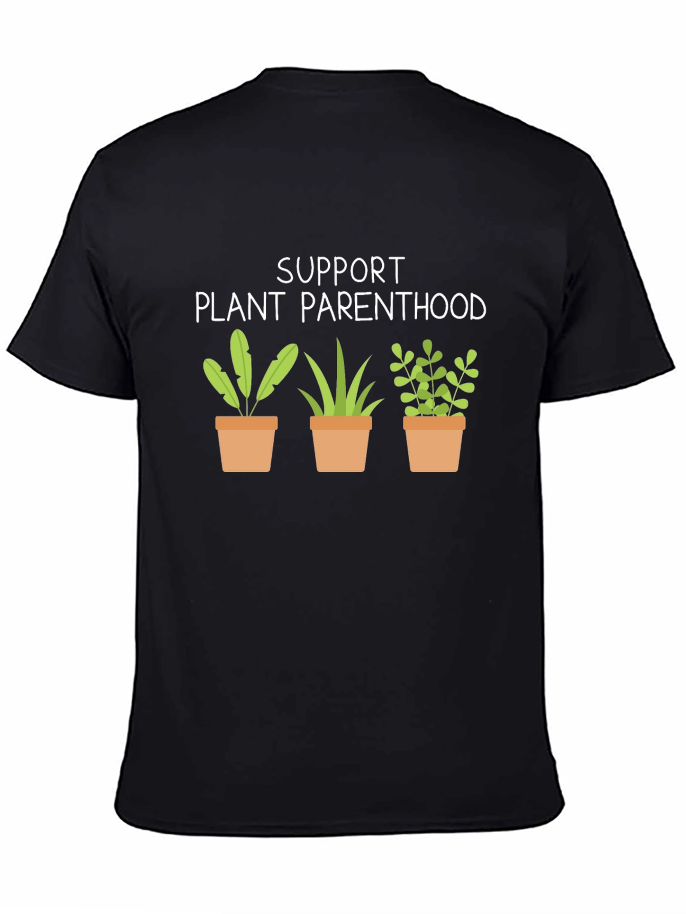 Support Plant Parenthood Black Graphic T-Shirt