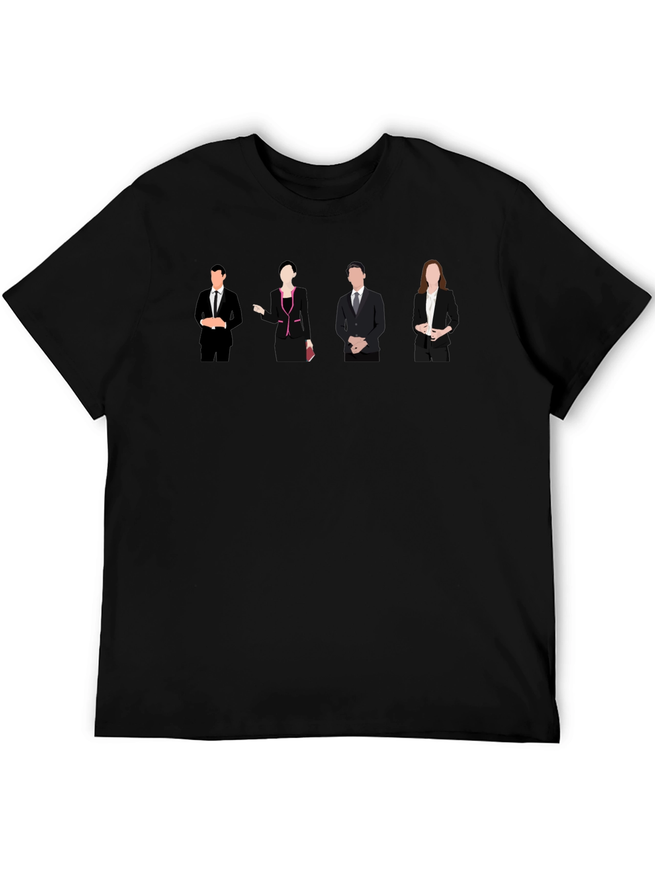 Succession T-Shirt | Black Crew Neck