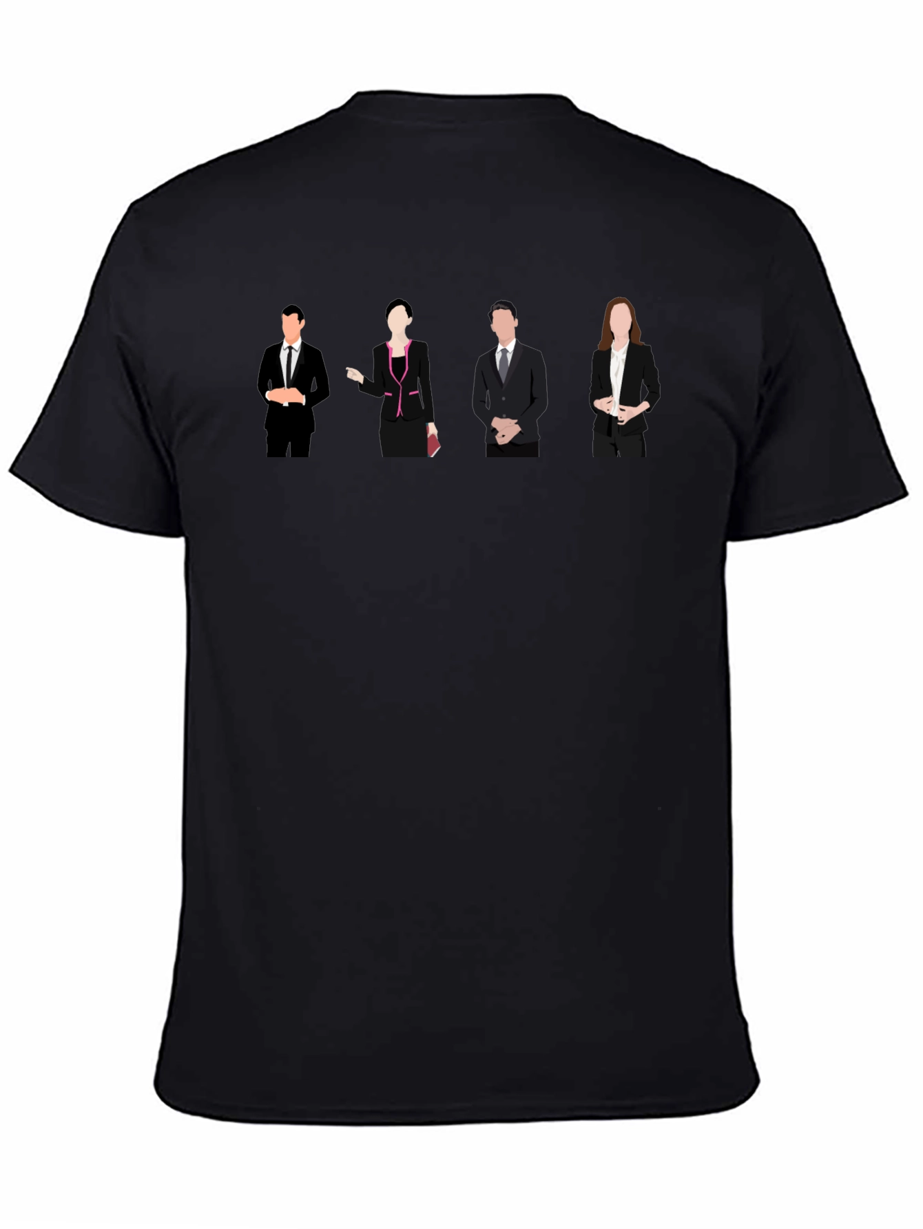 Succession T-Shirt | Black Crew Neck