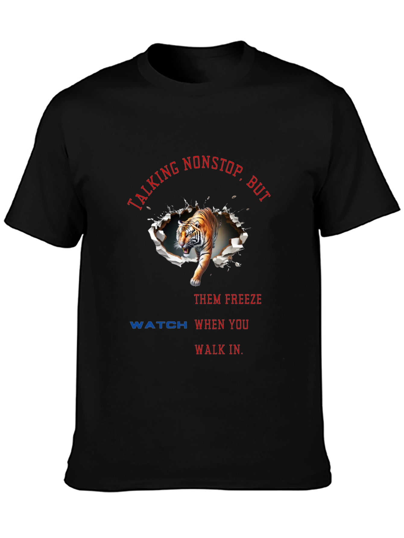 Talking Nonstop Tiger Graphic T-Shirt