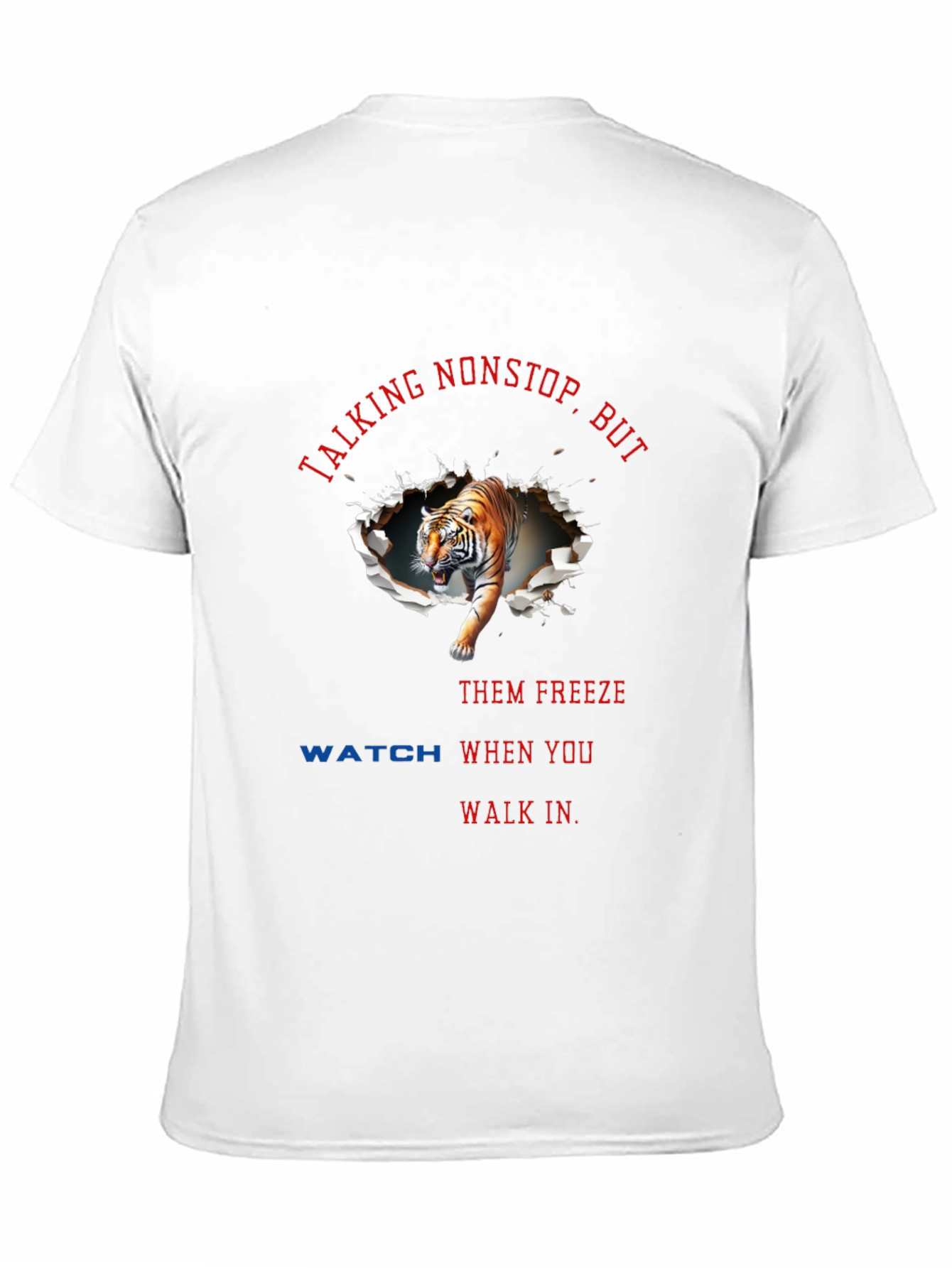Talking Nonstop Tiger Graphic T-Shirt