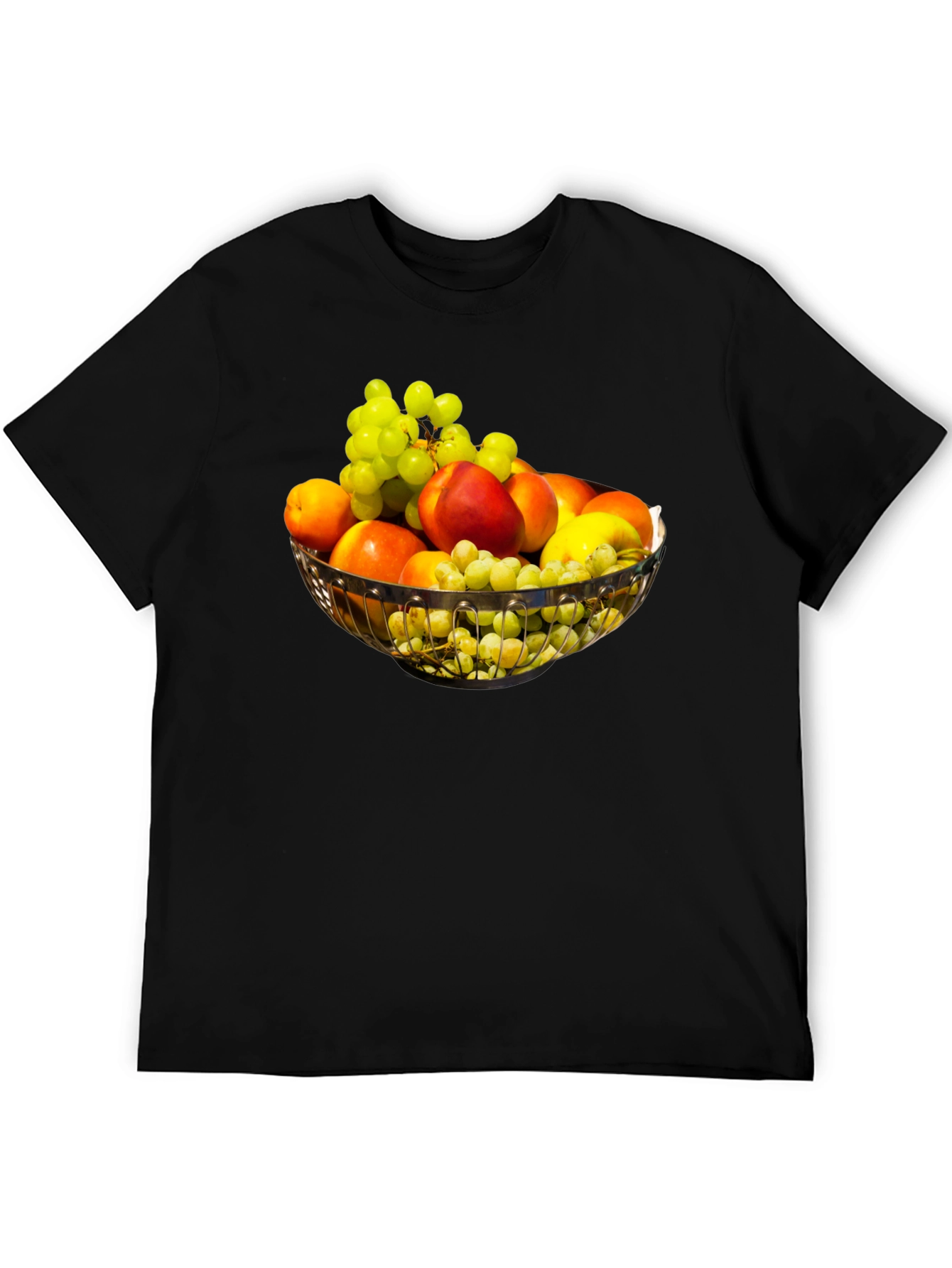 Fruit Bowl Graphic Tee - Stylish Black T-Shirt