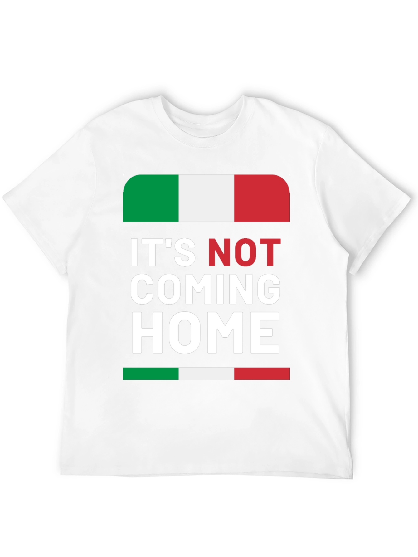 Its Not Coming Home Italy Flag Graphic Tee
