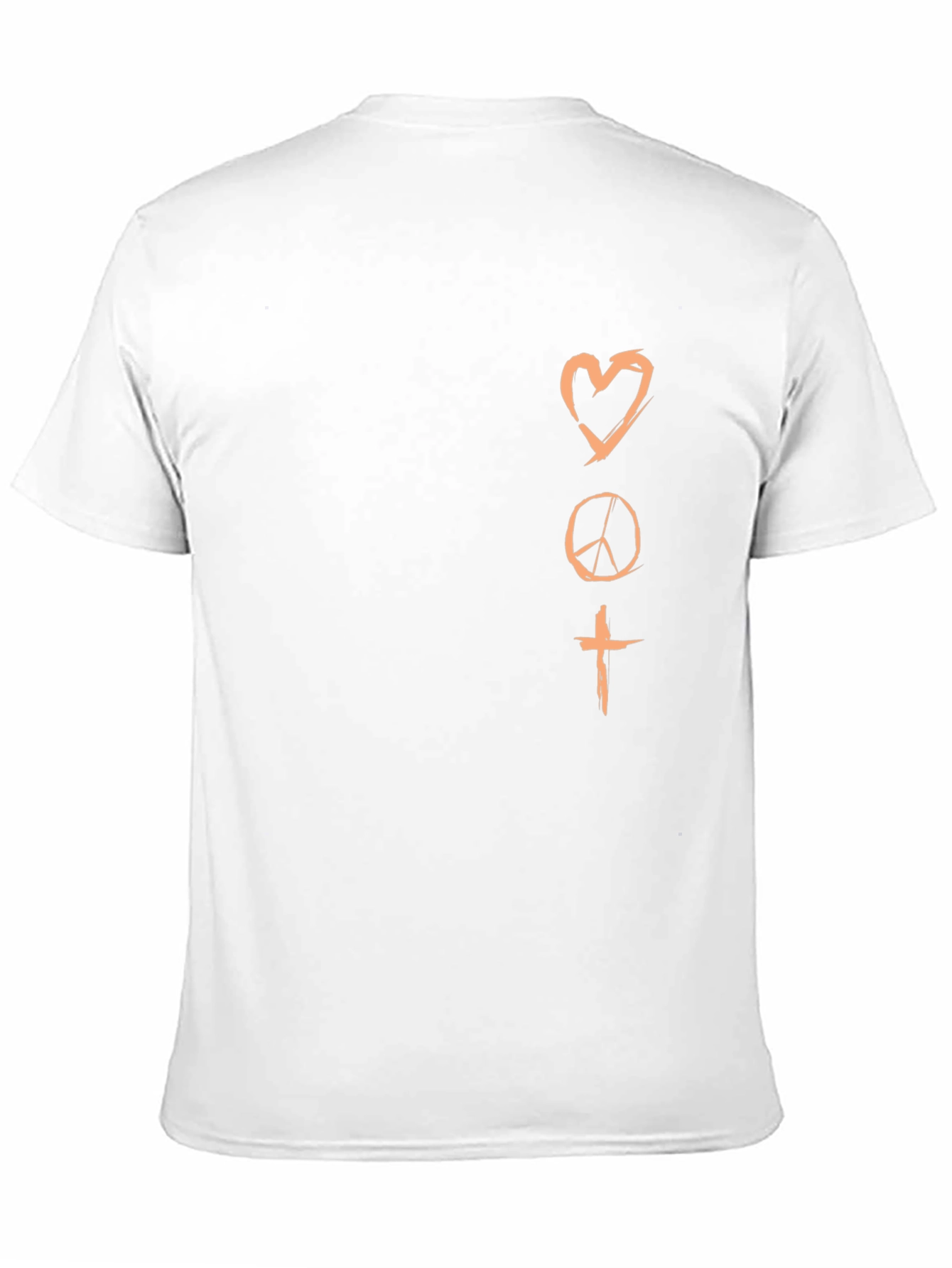 Heart Peace Cross Graphic T-Shirt