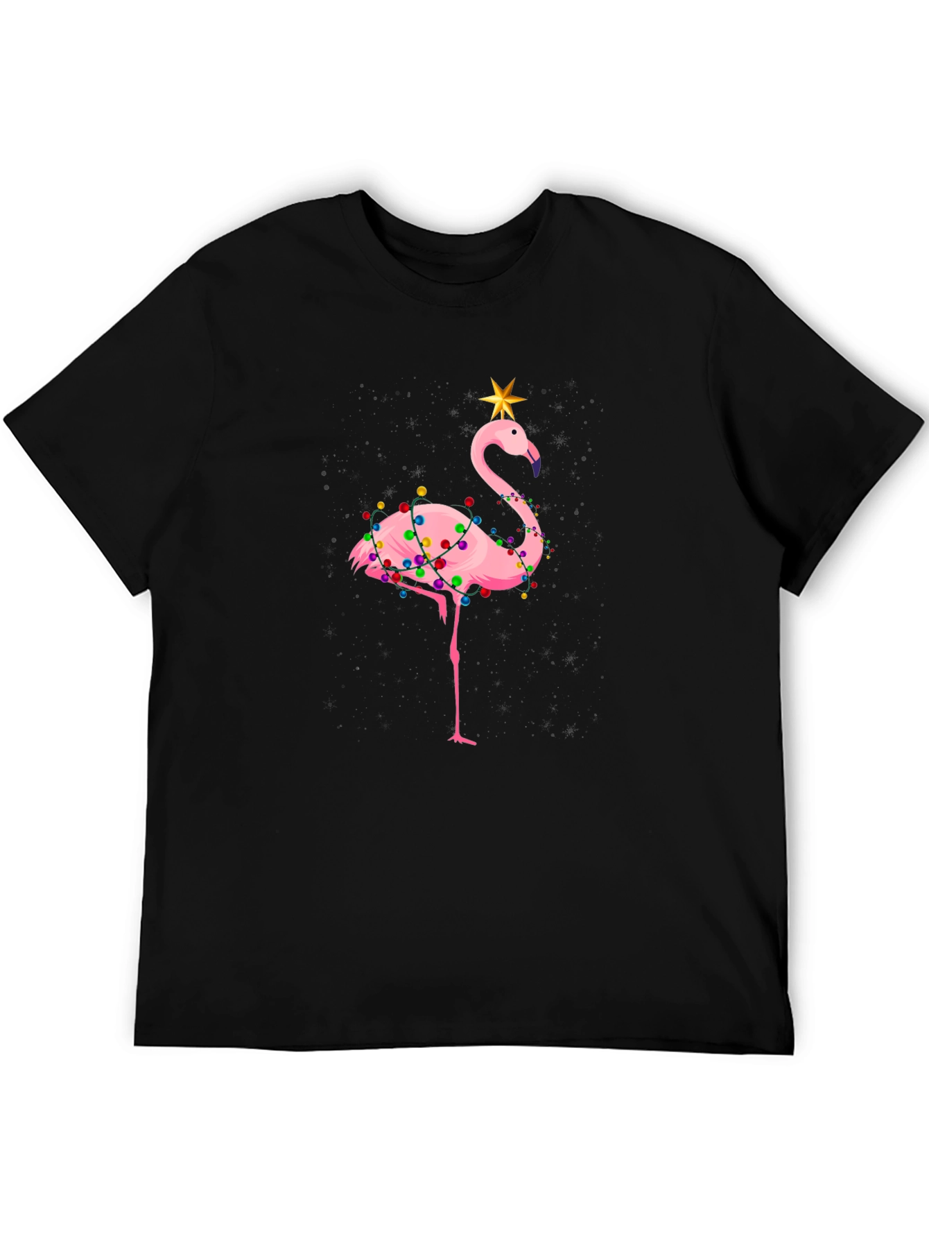 Festive Flamingo Holiday T-Shirt