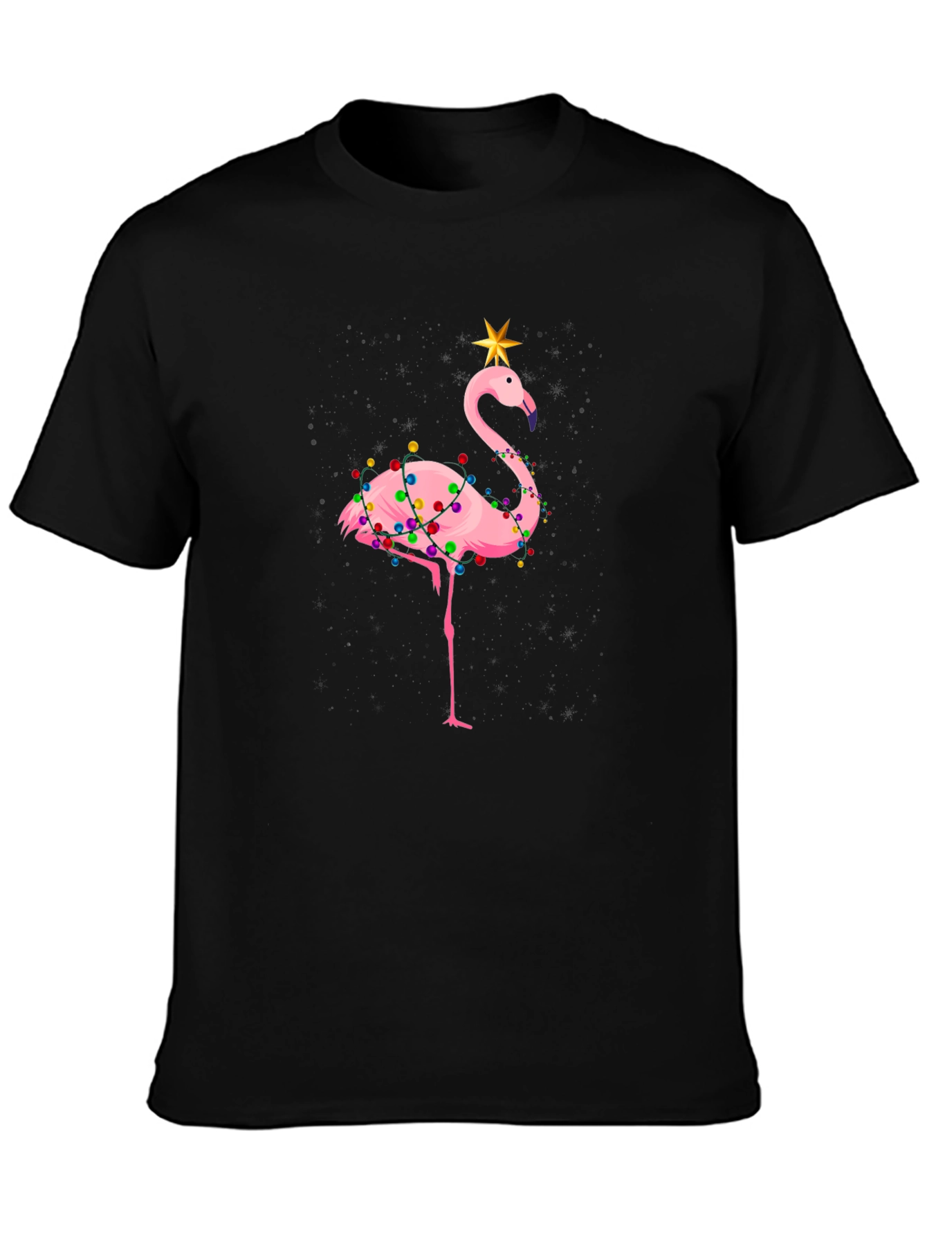 Festive Flamingo Holiday T-Shirt