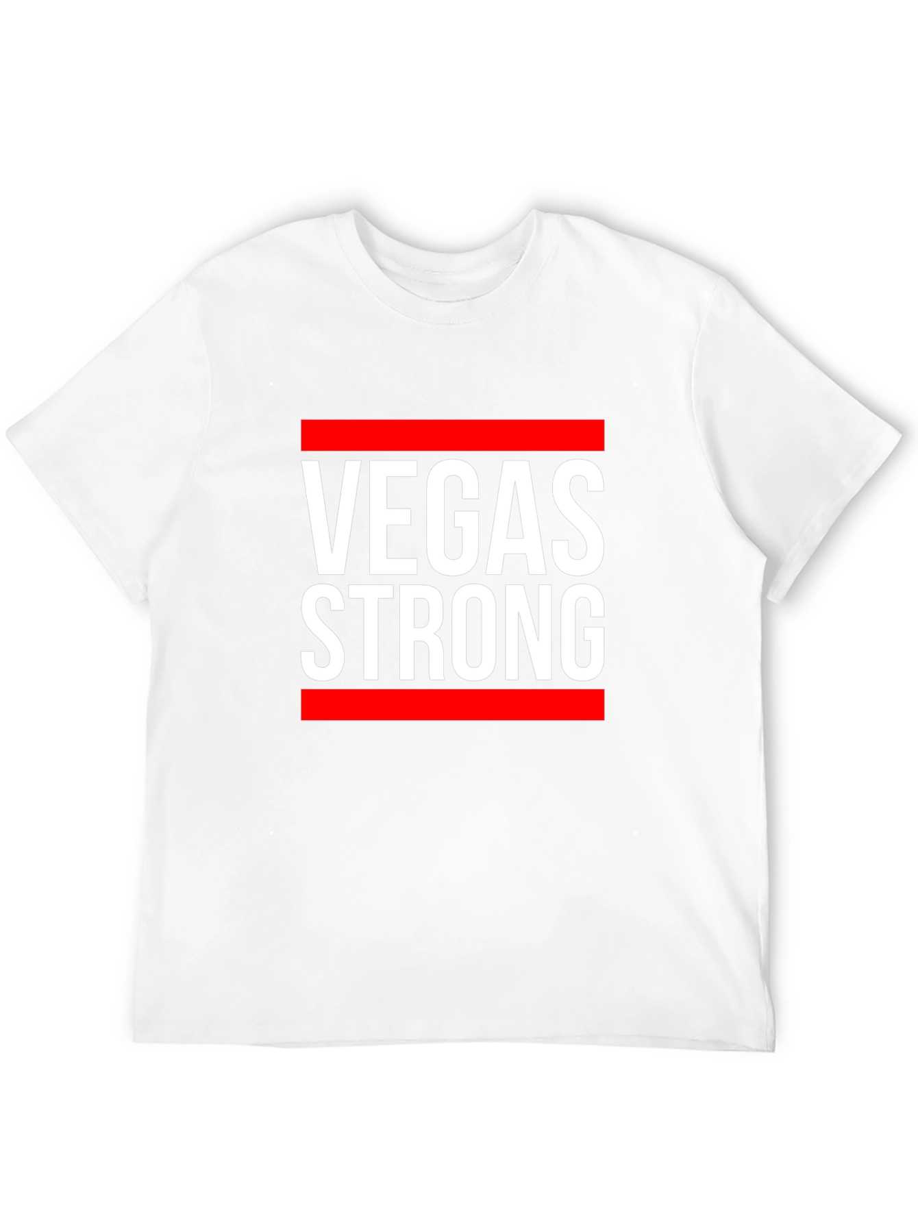 Vegas Strong Graphic Tee - Black Cotton T-Shirt