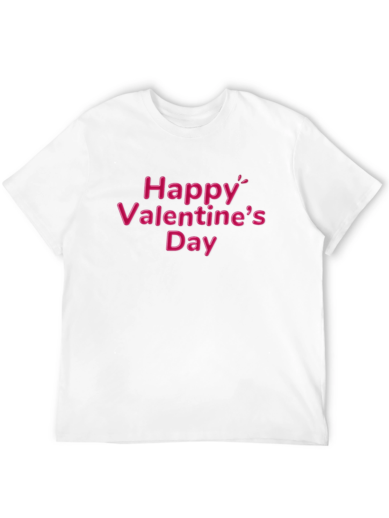 Happy Valentines Day T-Shirt - Black