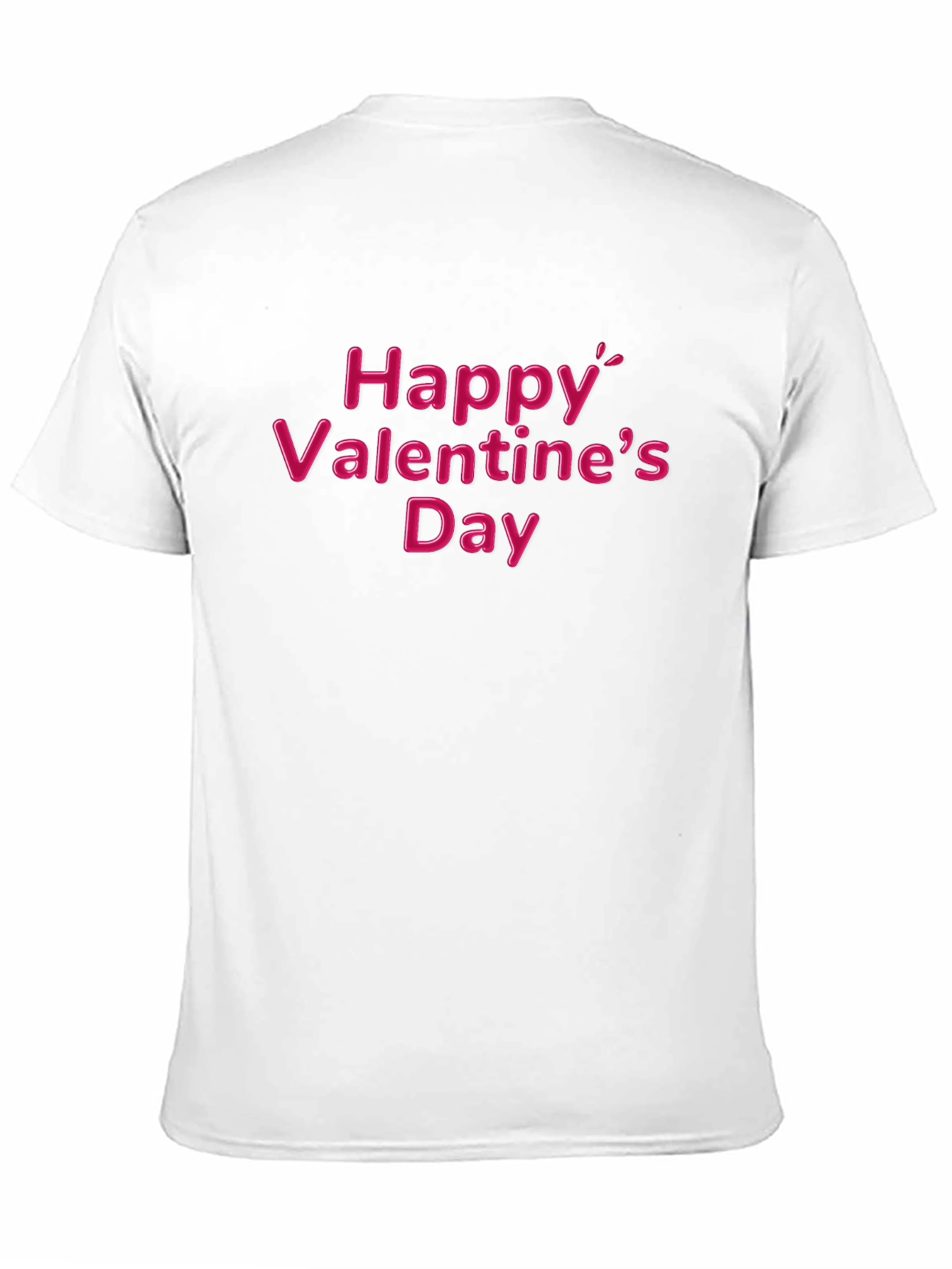 Happy Valentines Day T-Shirt - Black