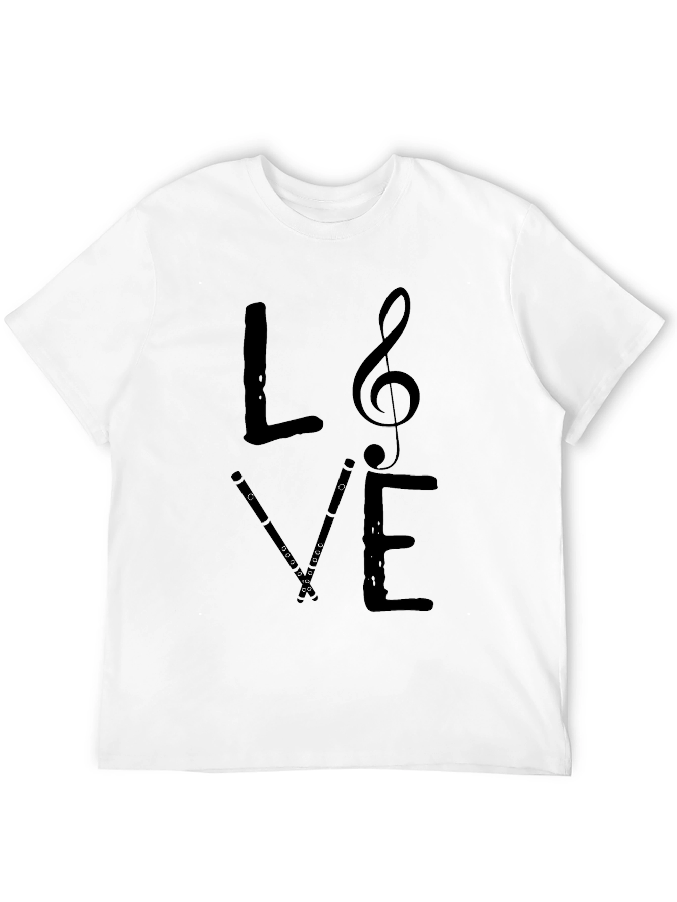 Musical LOVE Graphic T-Shirt - Black