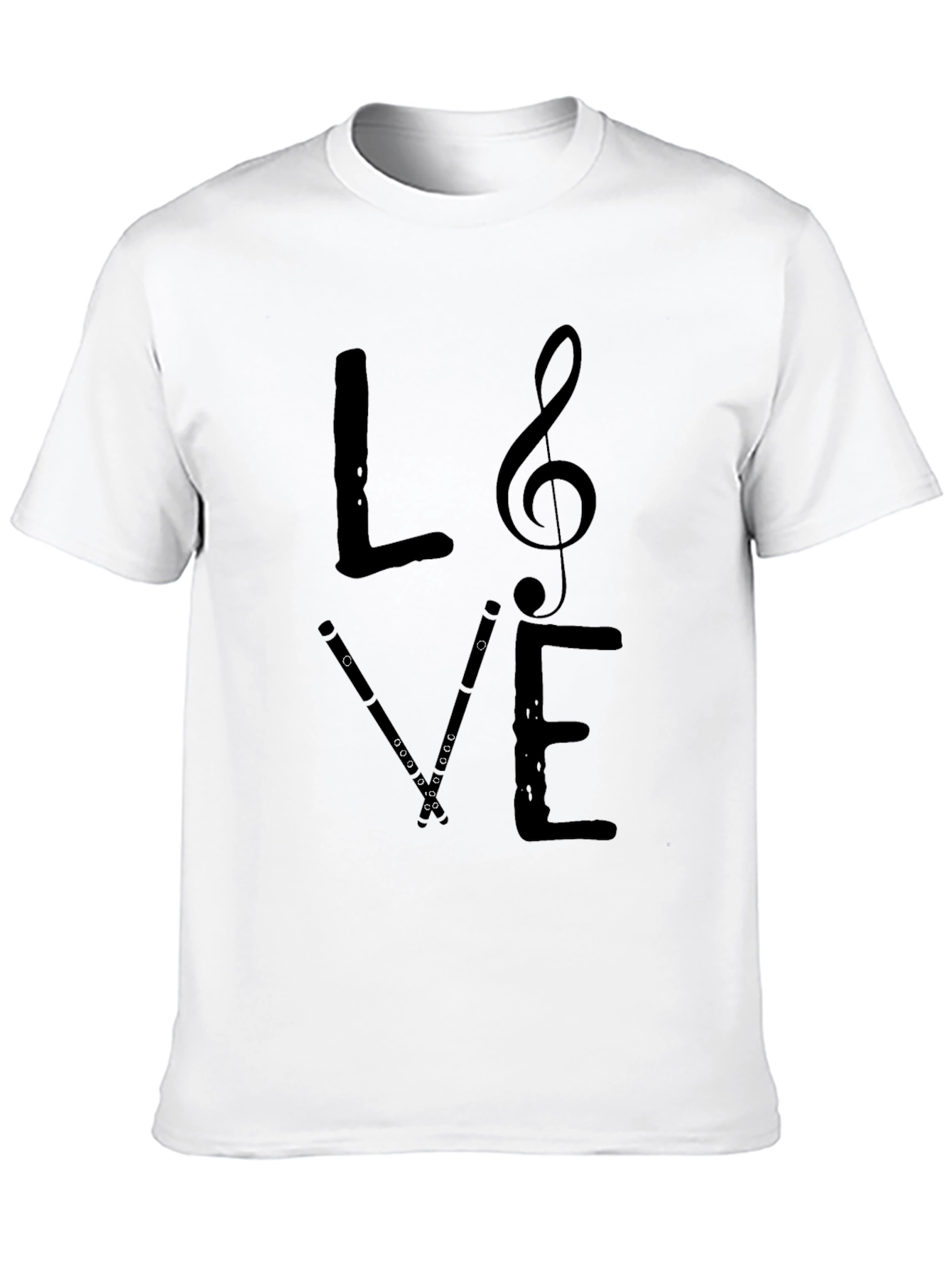 Musical LOVE Graphic T-Shirt - Black