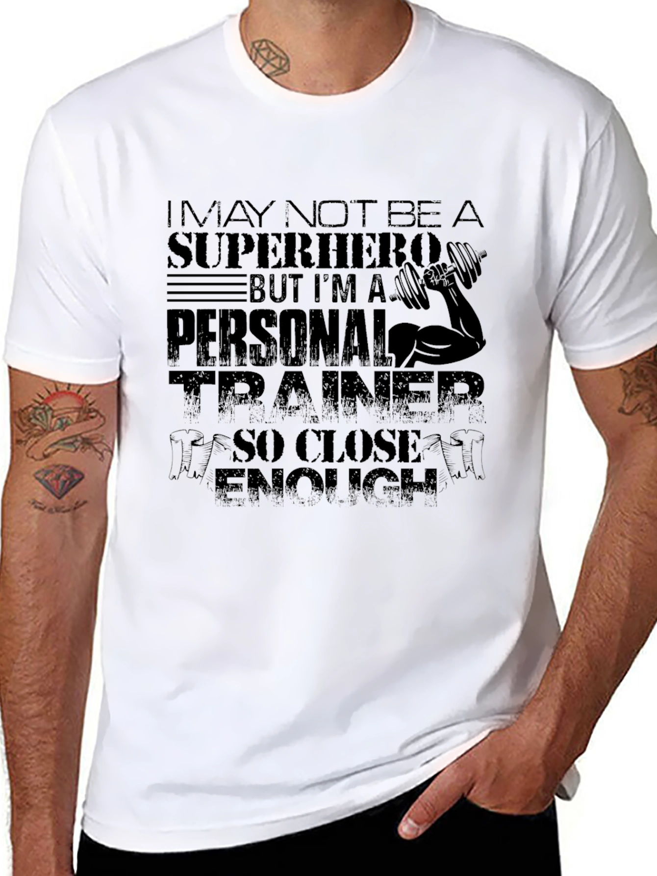 Personal Trainer Graphic T-Shirt - Black