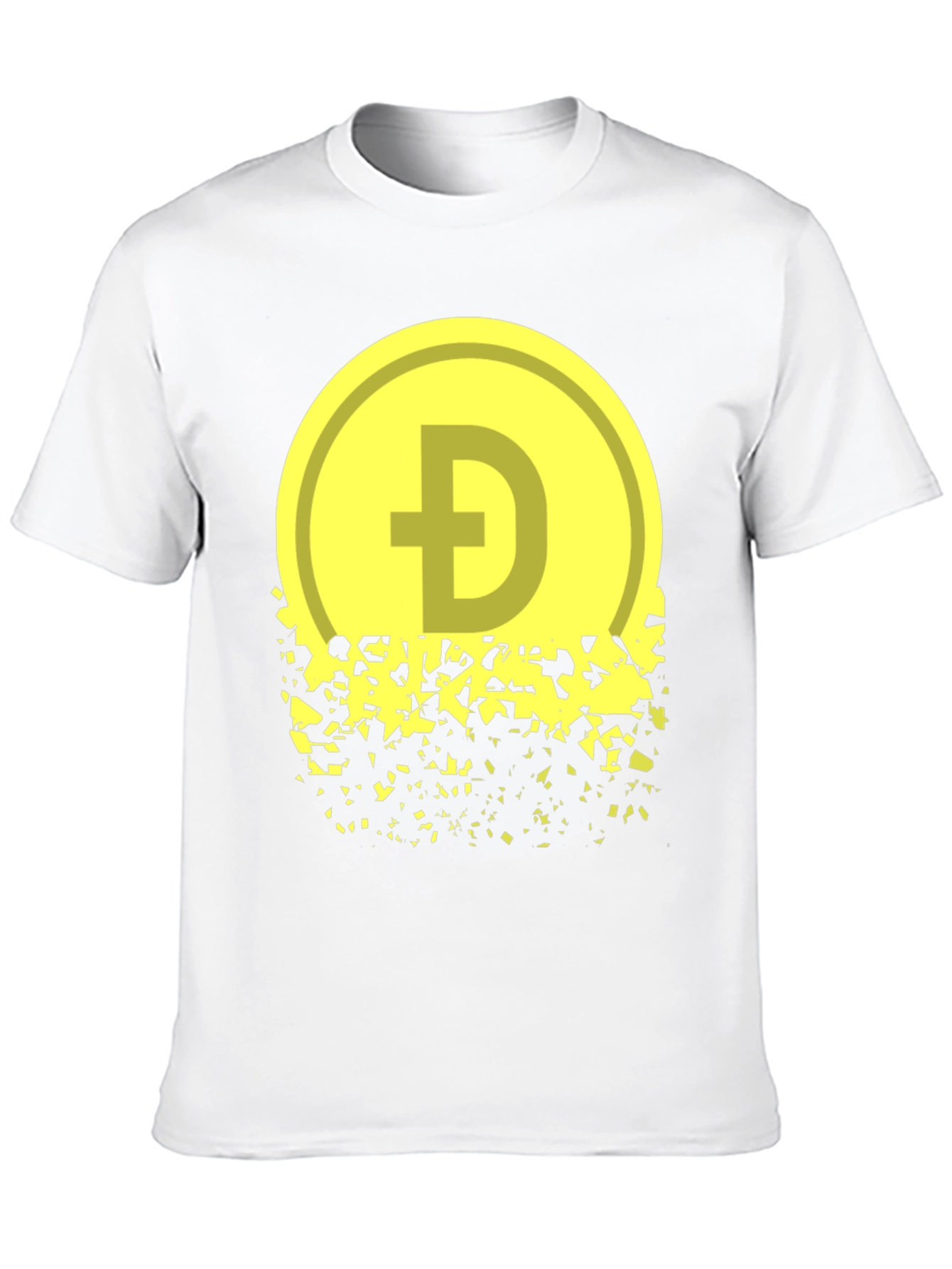 Dogecoin Fading Graphic Tee - Crypto Inspired Apparel