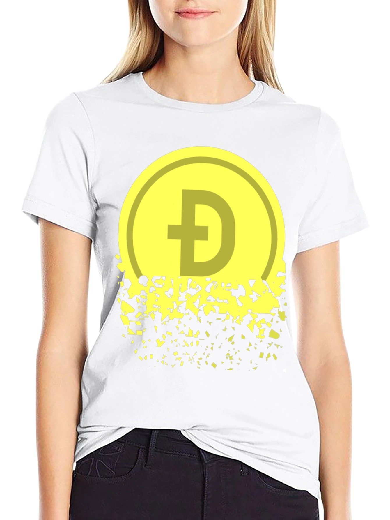 Dogecoin Fading Graphic Tee - Crypto Inspired Apparel