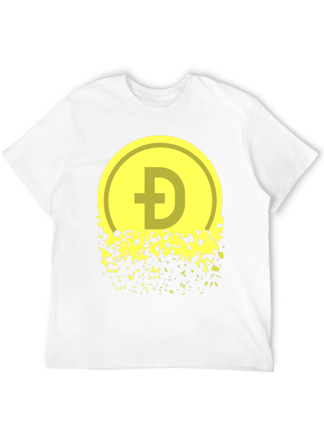 Dogecoin Fading Graphic Tee - Crypto Inspired Apparel