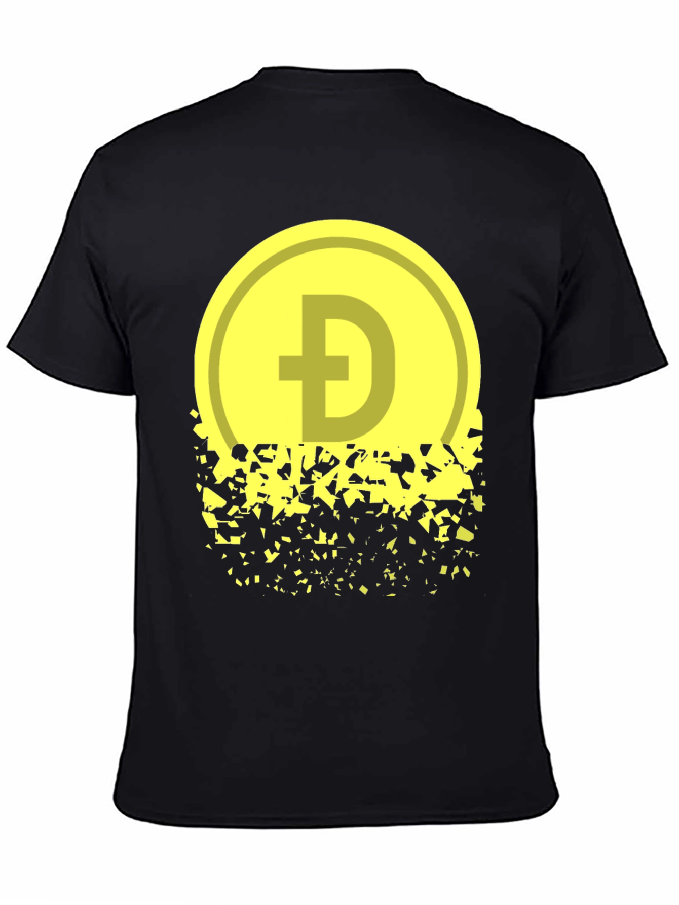 Dogecoin Fading Graphic Tee - Crypto Inspired Apparel