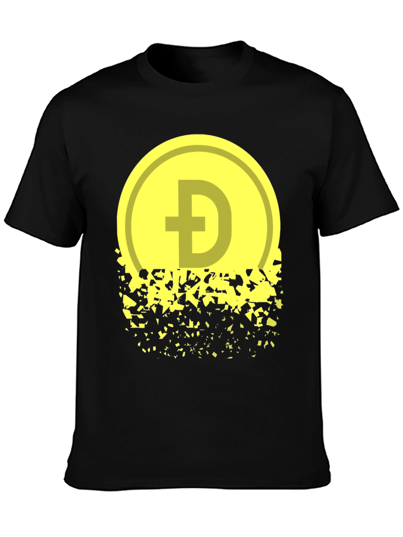 Dogecoin Fading Graphic Tee - Crypto Inspired Apparel