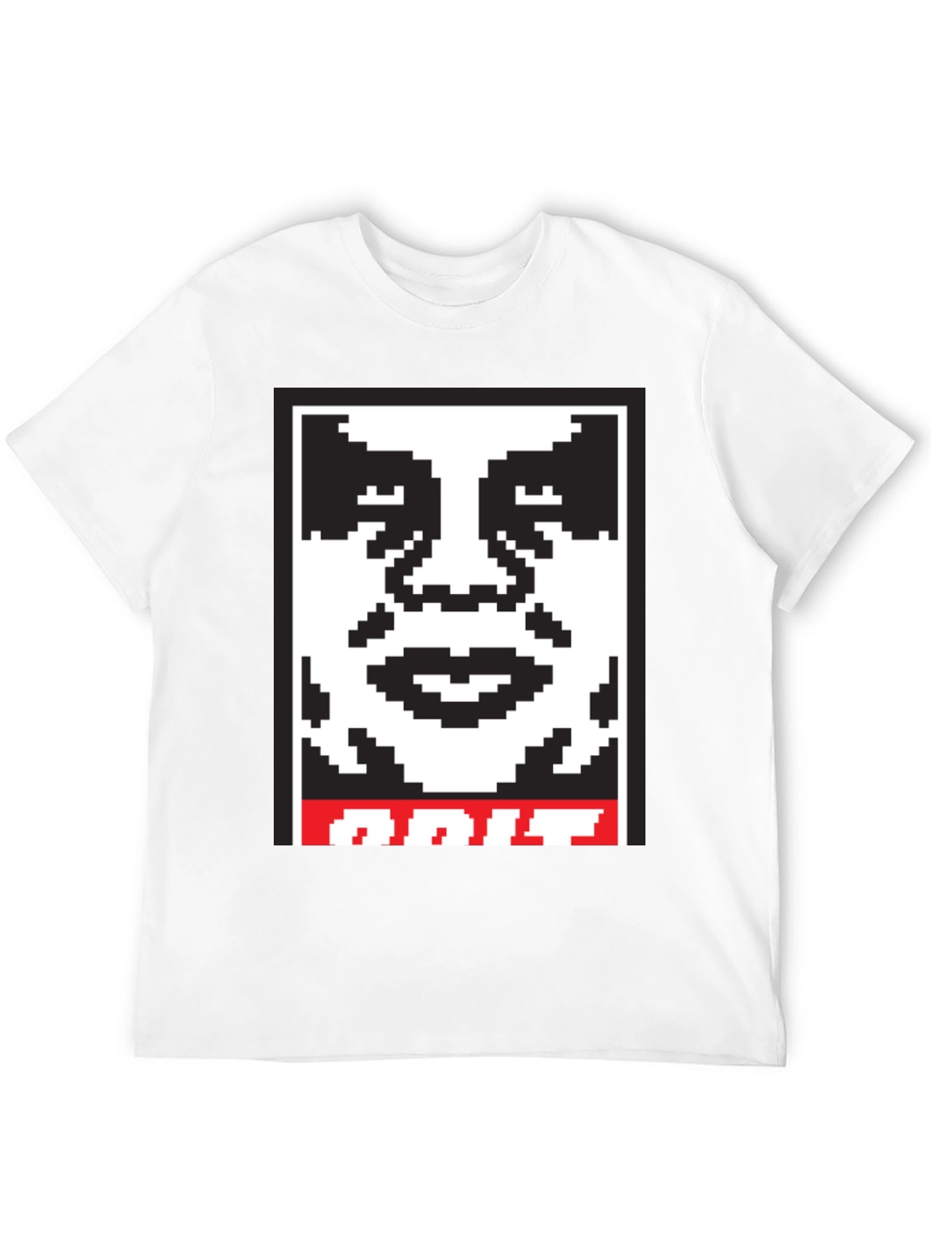 Pixel Obey Graphic T-Shirt - Black
