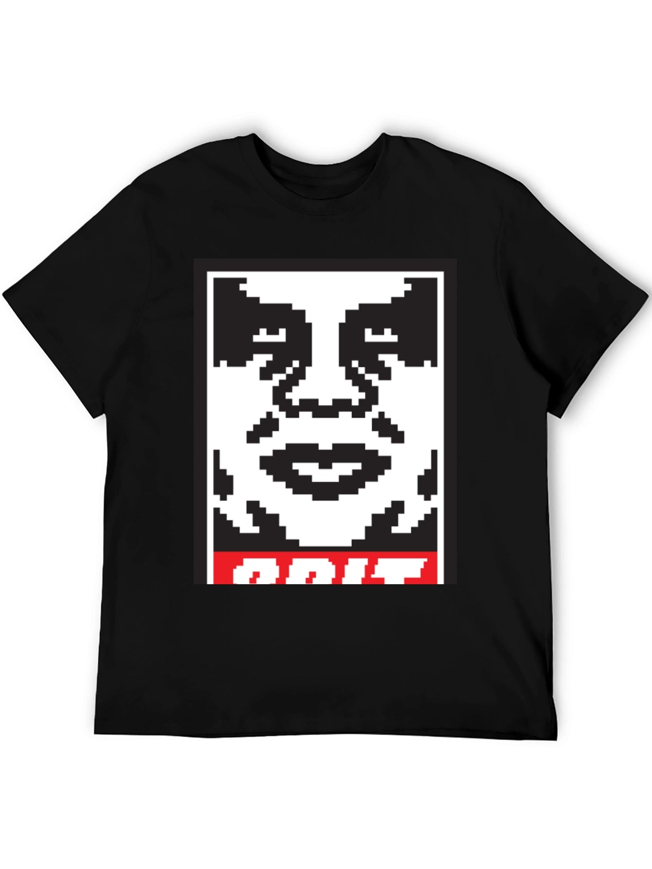 Pixel Obey Graphic T-Shirt - Black