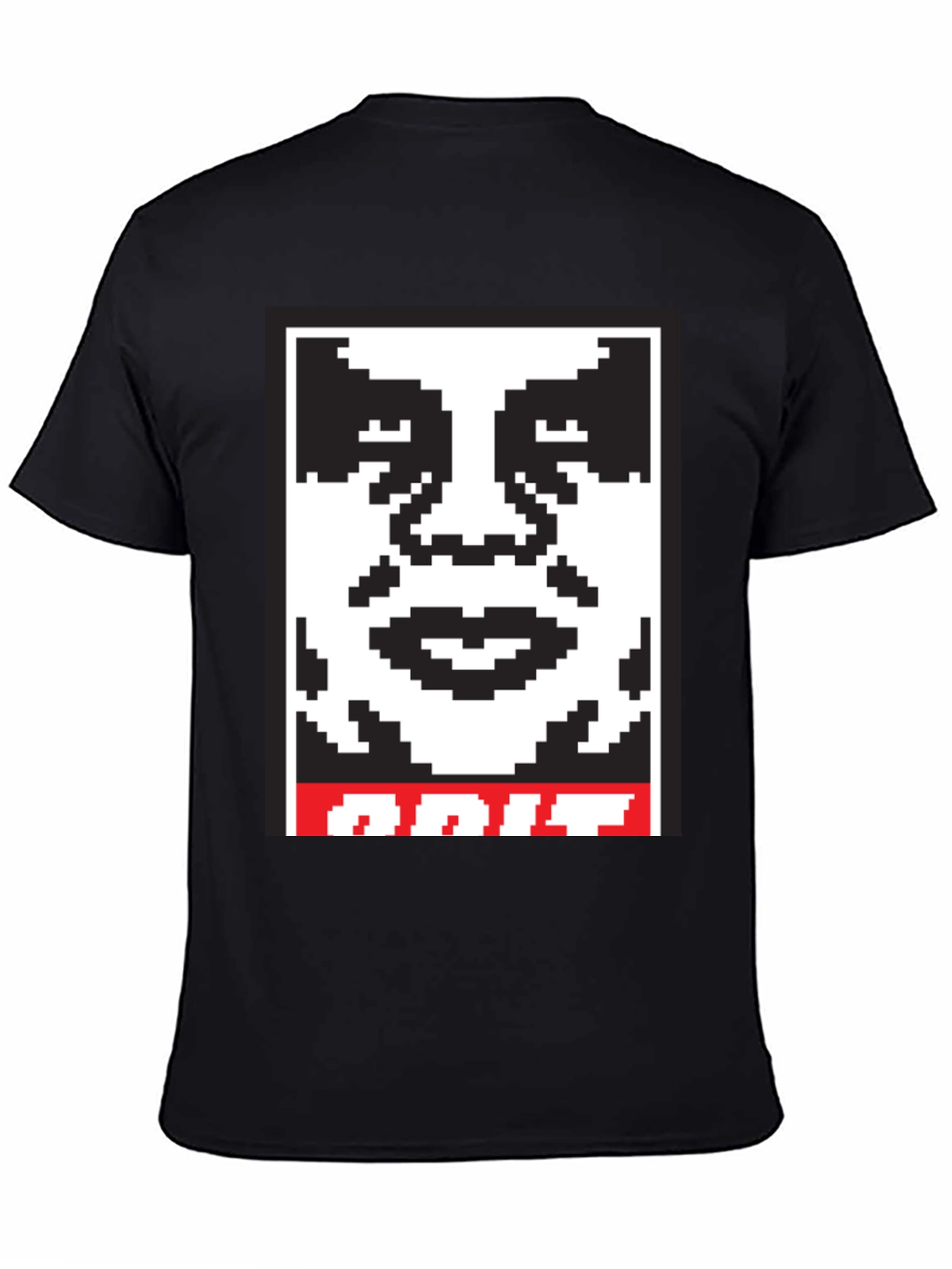 Pixel Obey Graphic T-Shirt - Black