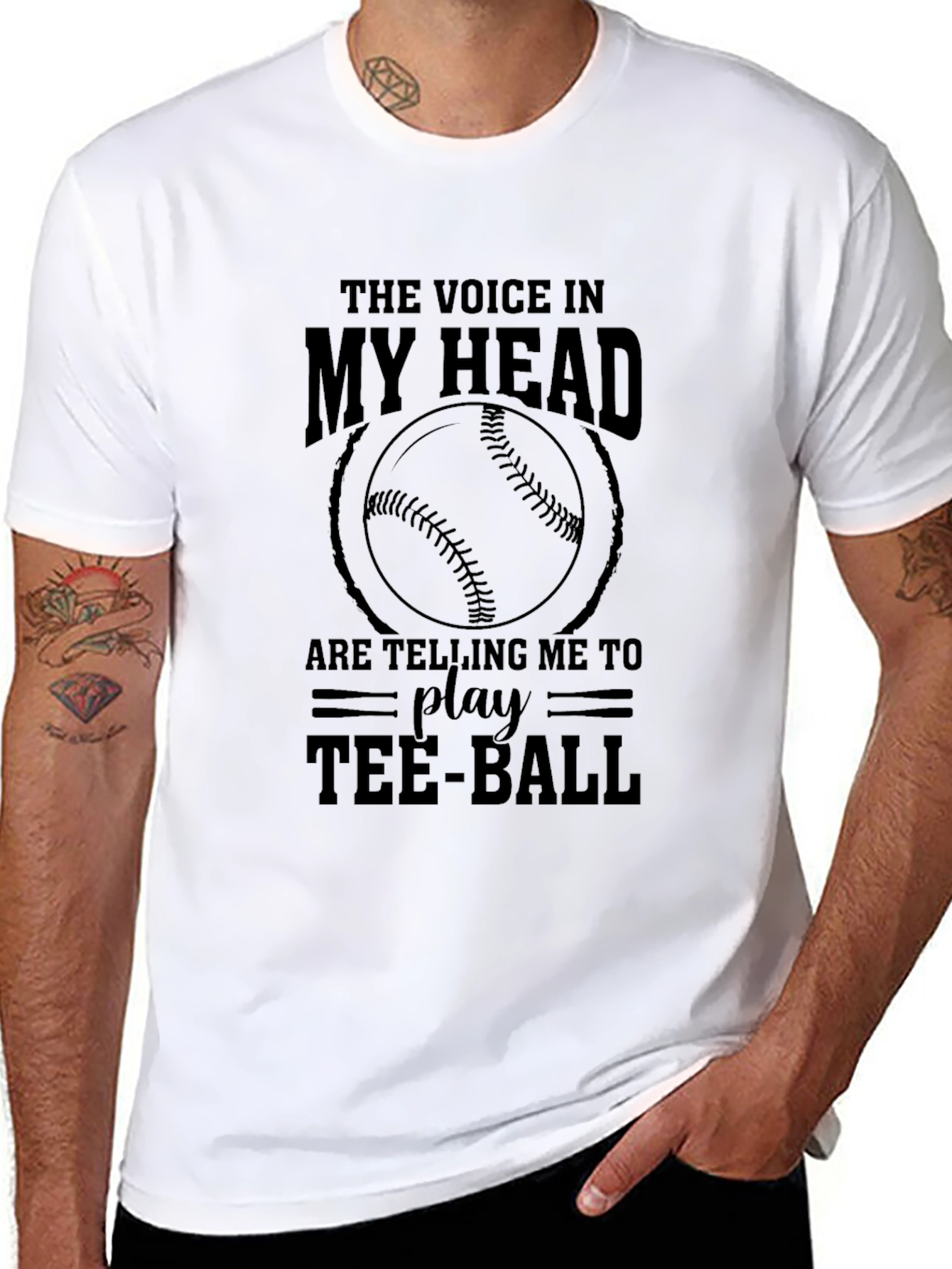 Tee-Ball Voice in My Head Graphic Tee