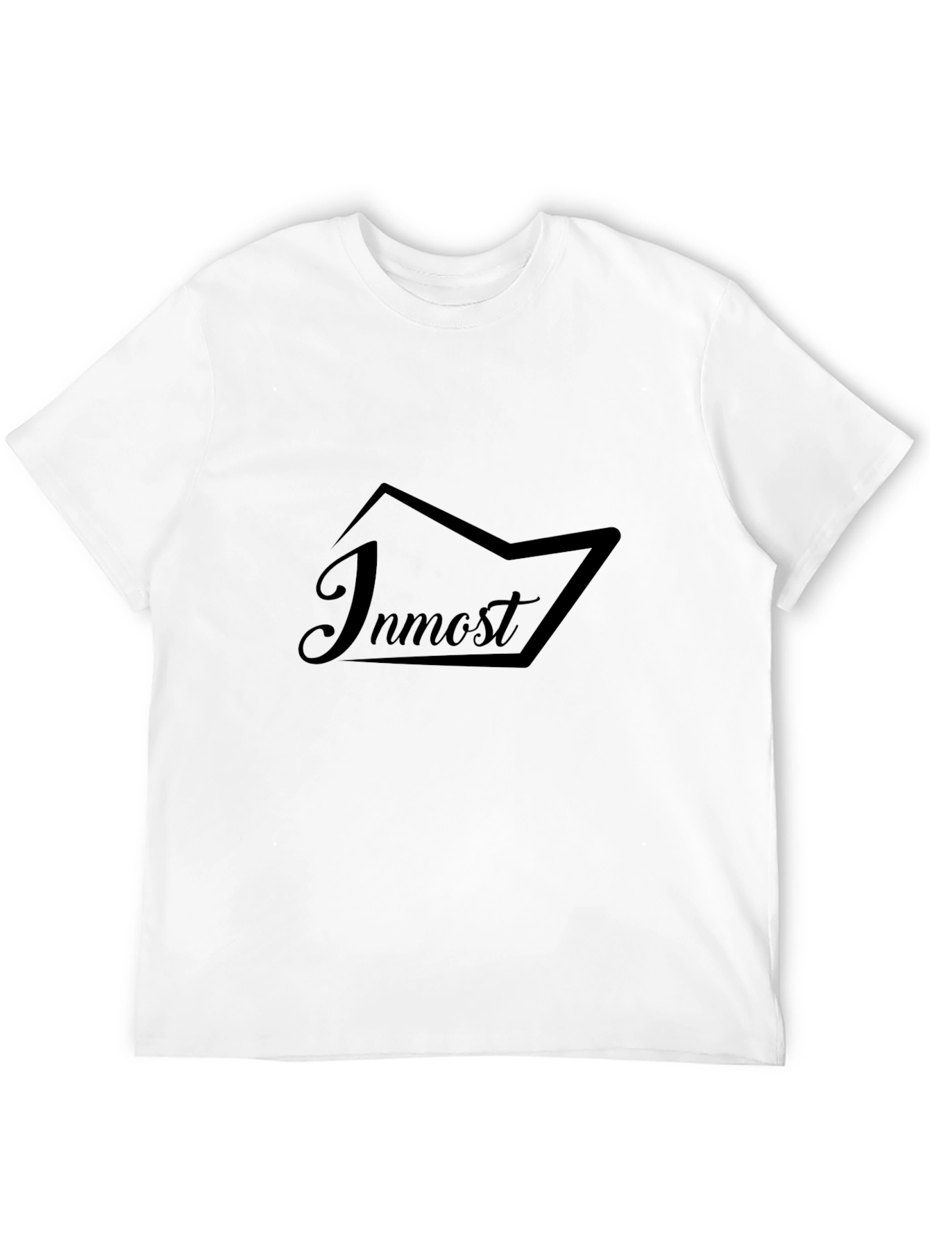 Inmost Black Graphic Tee - Stylish Comfort