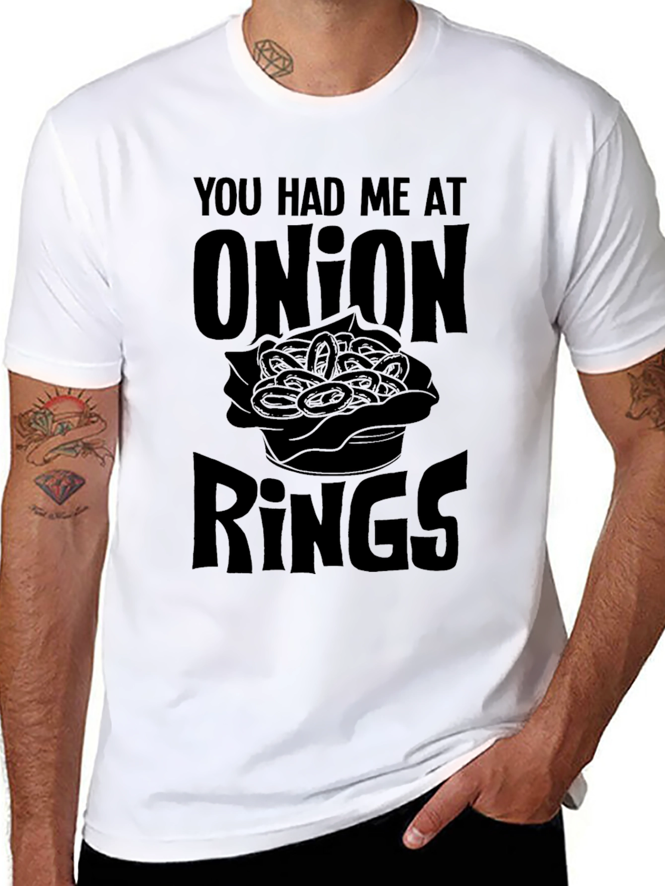 Funny Onion Rings T-Shirt - Foodie Apparel