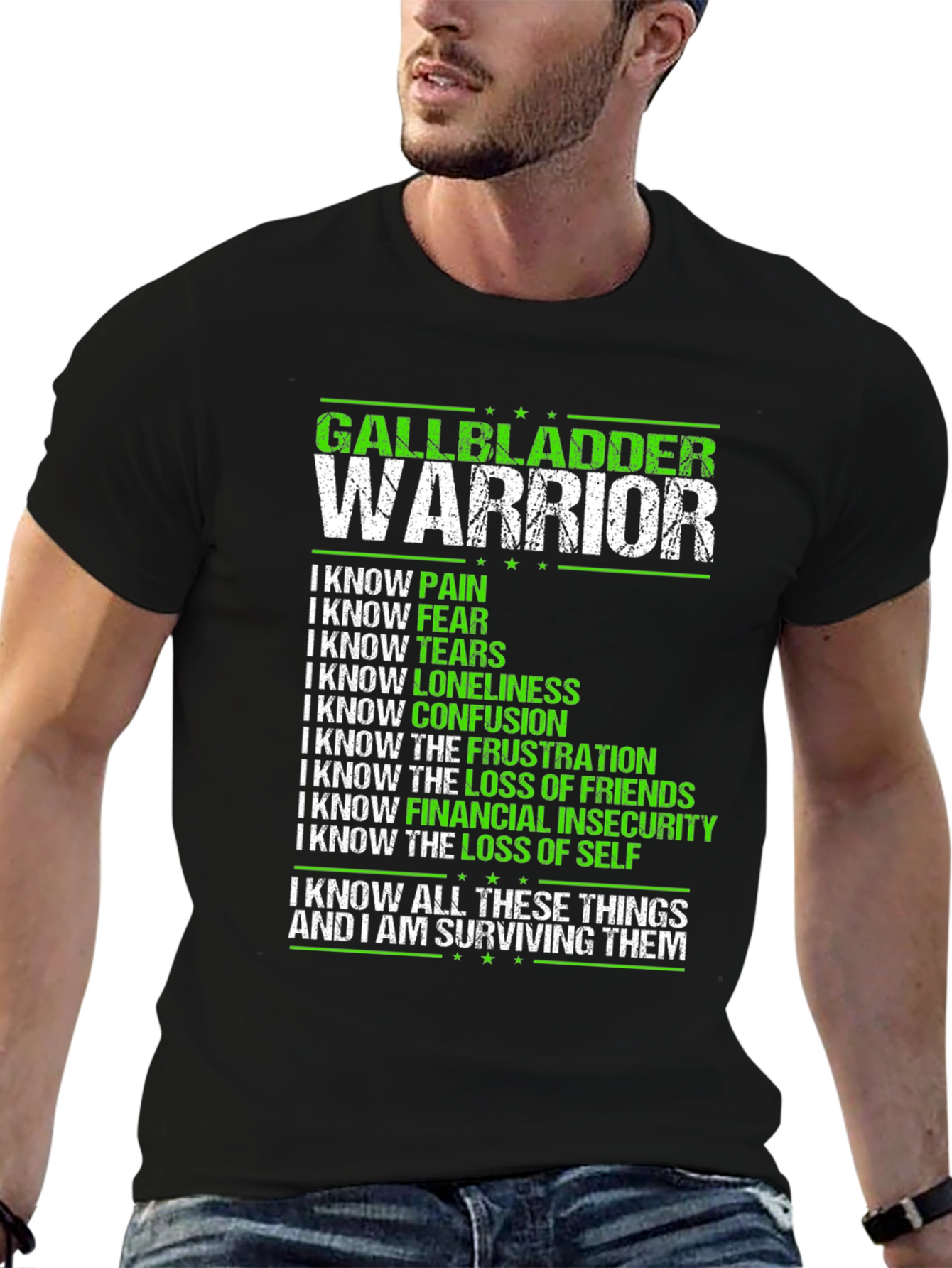 Gallbladder Warrior T-Shirt - Inspirational Awareness Tee