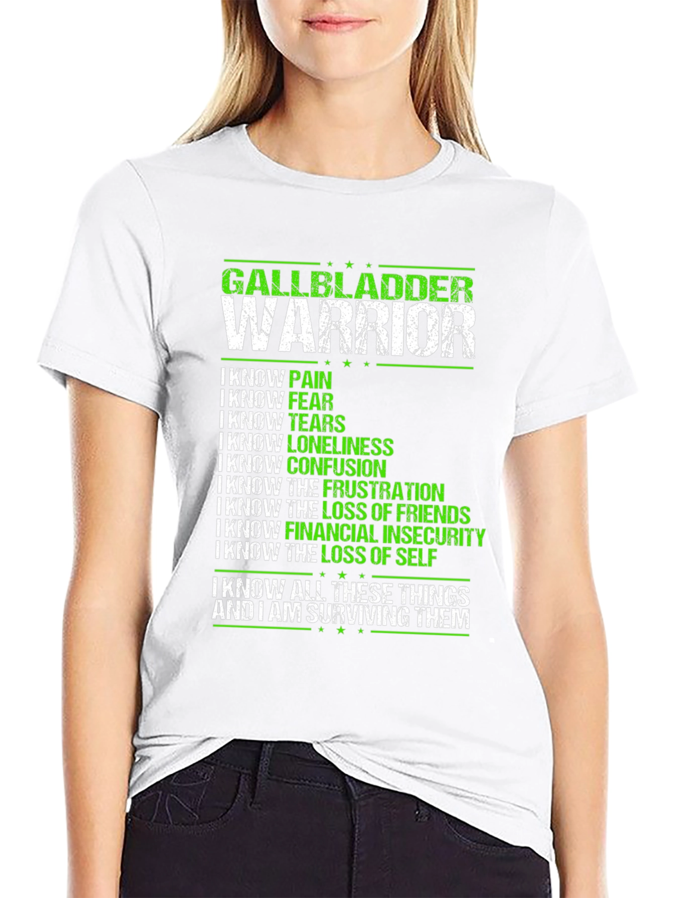 Gallbladder Warrior T-Shirt - Inspirational Awareness Tee