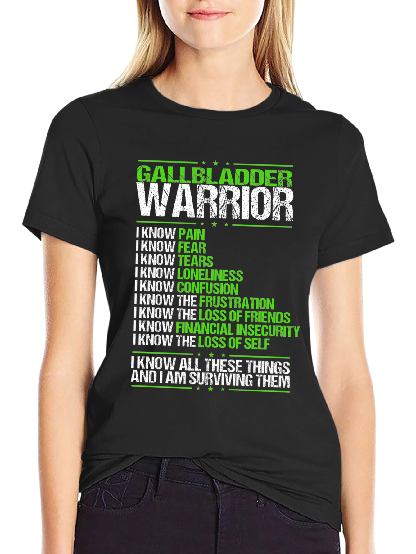 Gallbladder Warrior T-Shirt - Inspirational Awareness Tee
