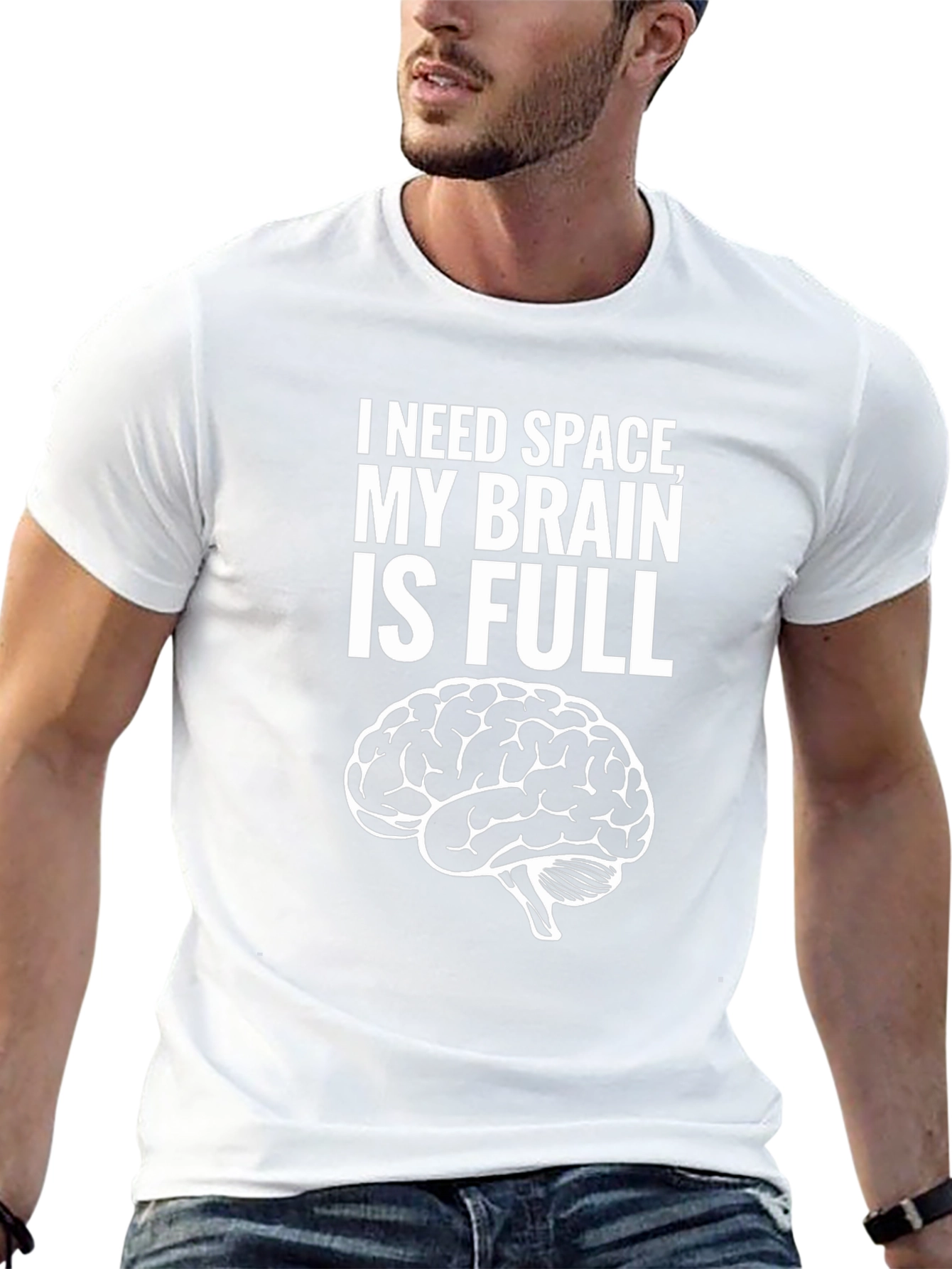 I Need Space Brain Graphic T-Shirt