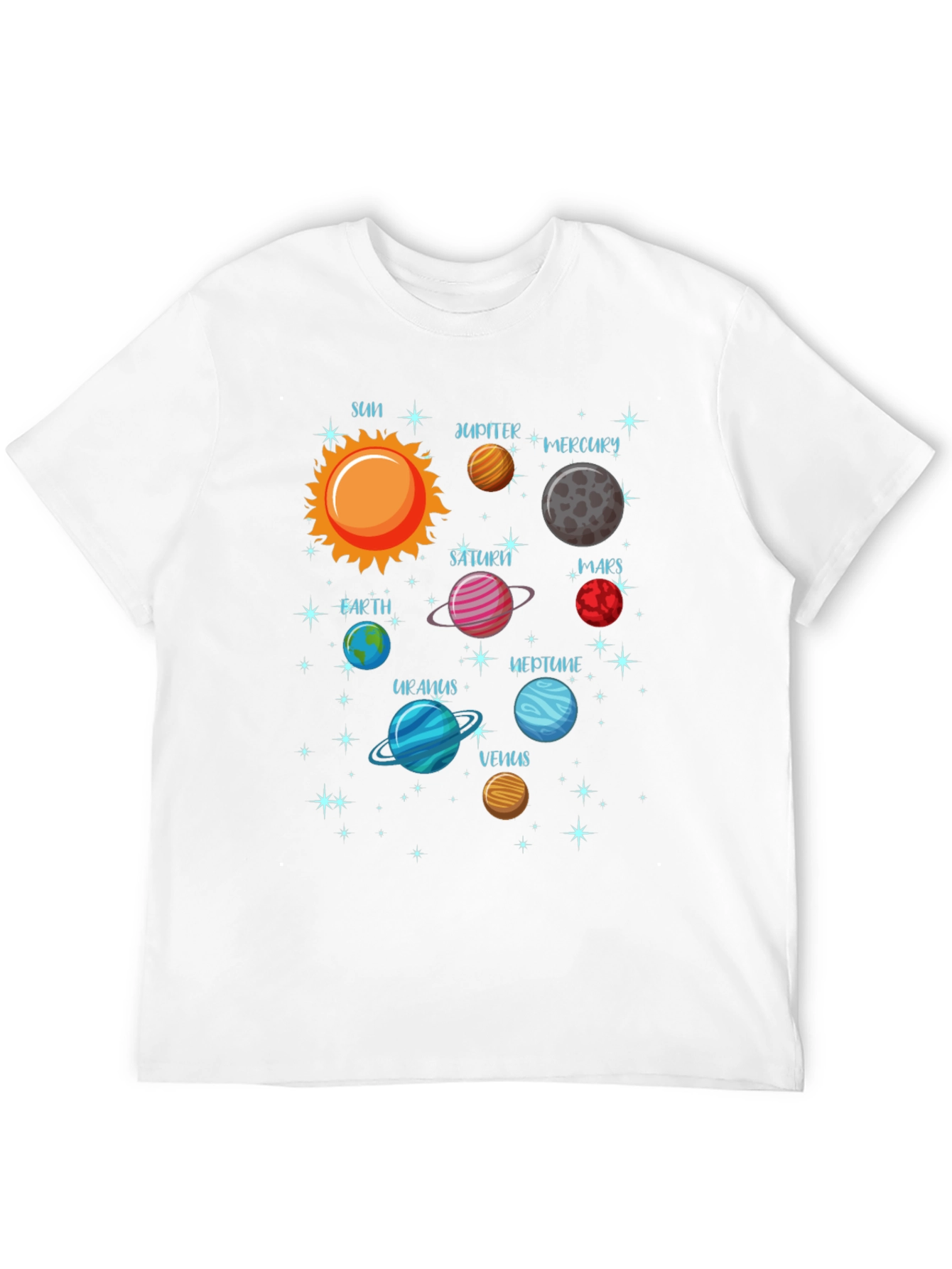 Planets Solar System Graphic T-Shirt