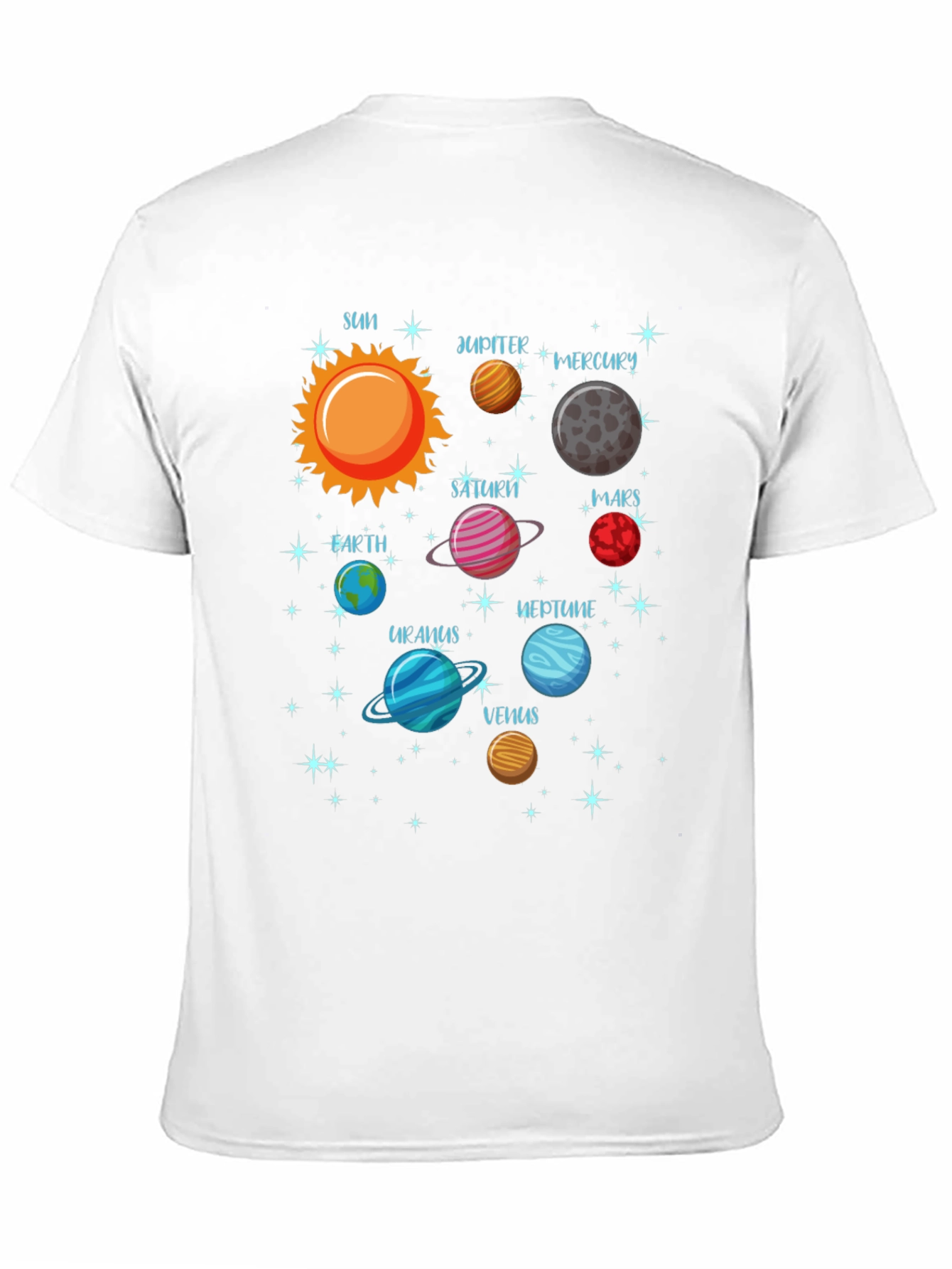 Planets Solar System Graphic T-Shirt