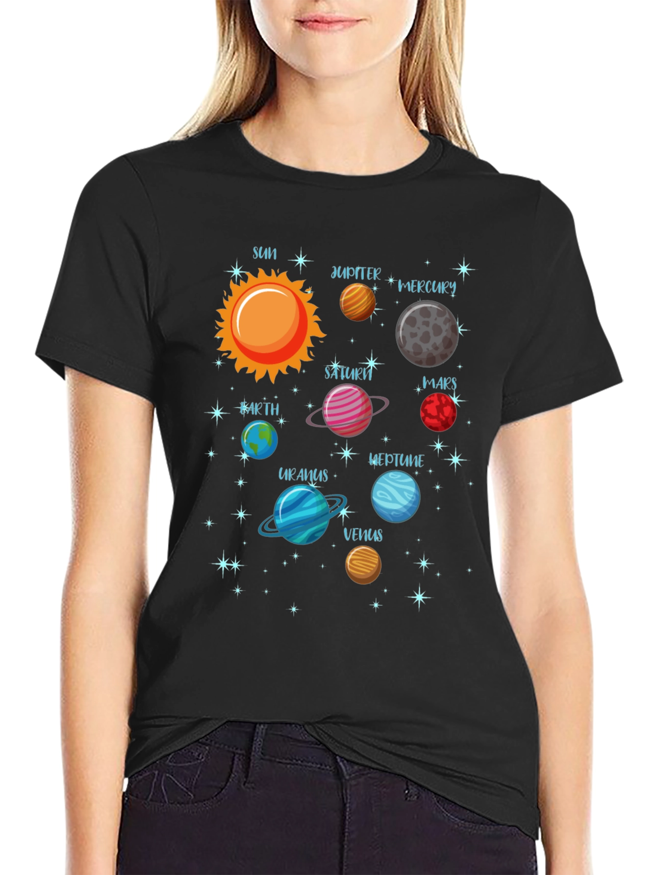Planets Solar System Graphic T-Shirt