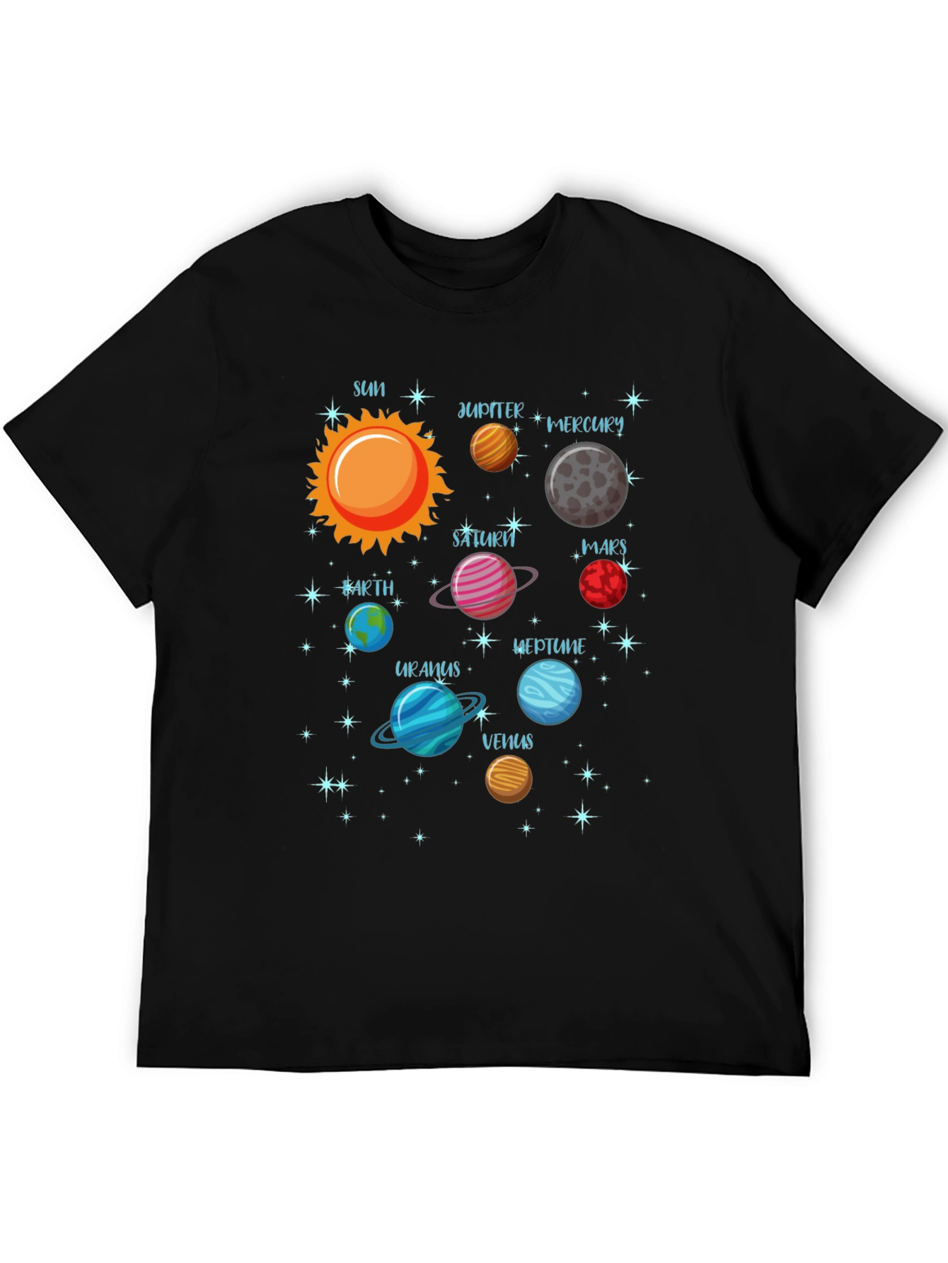 Planets Solar System Graphic T-Shirt