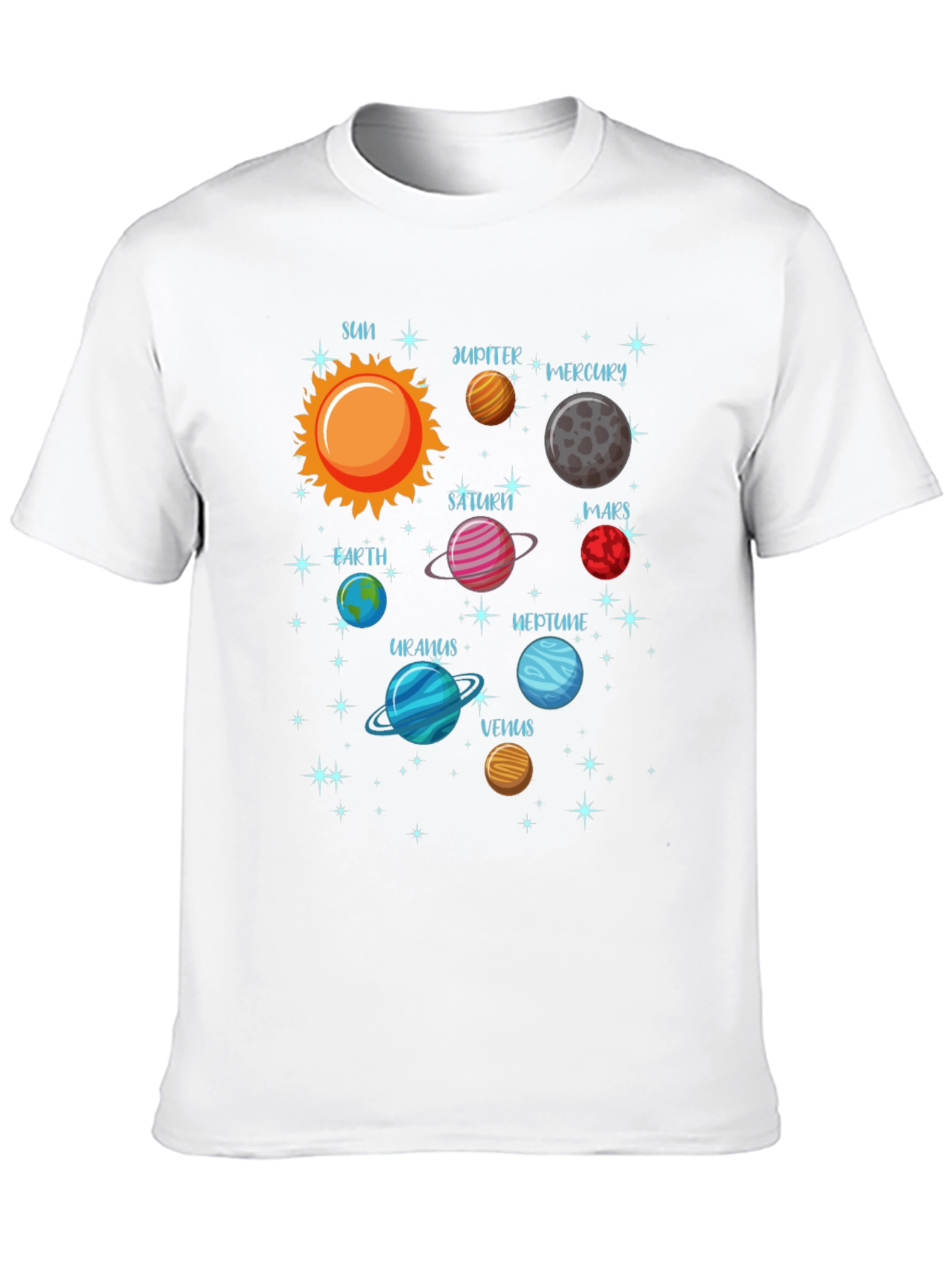 Planets Solar System Graphic T-Shirt
