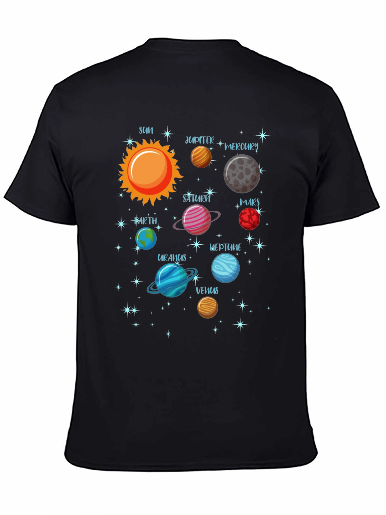 Planets Solar System Graphic T-Shirt