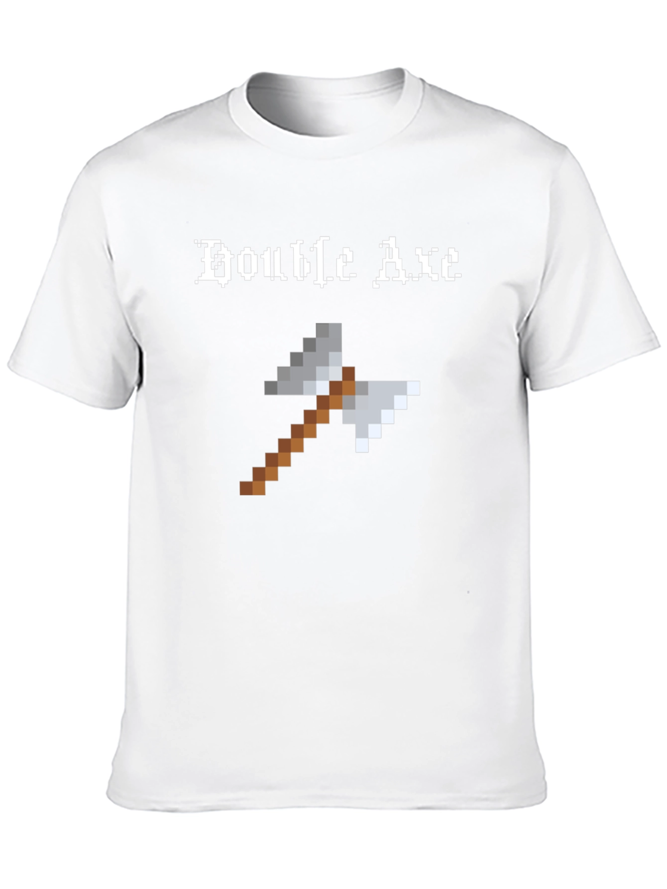 Pixel Double Axe Black T-Shirt - Gaming Retro Tee