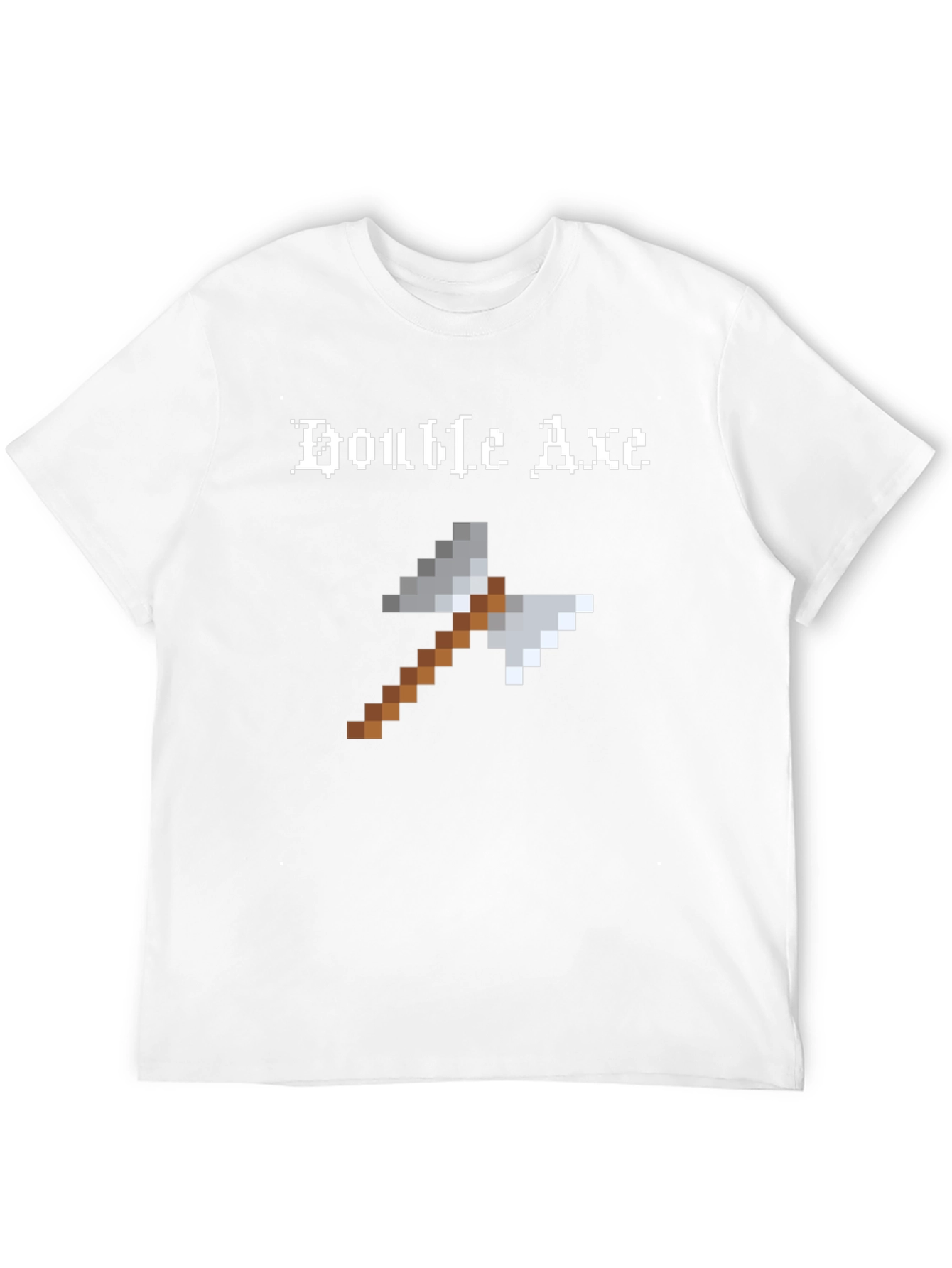 Pixel Double Axe Black T-Shirt - Gaming Retro Tee