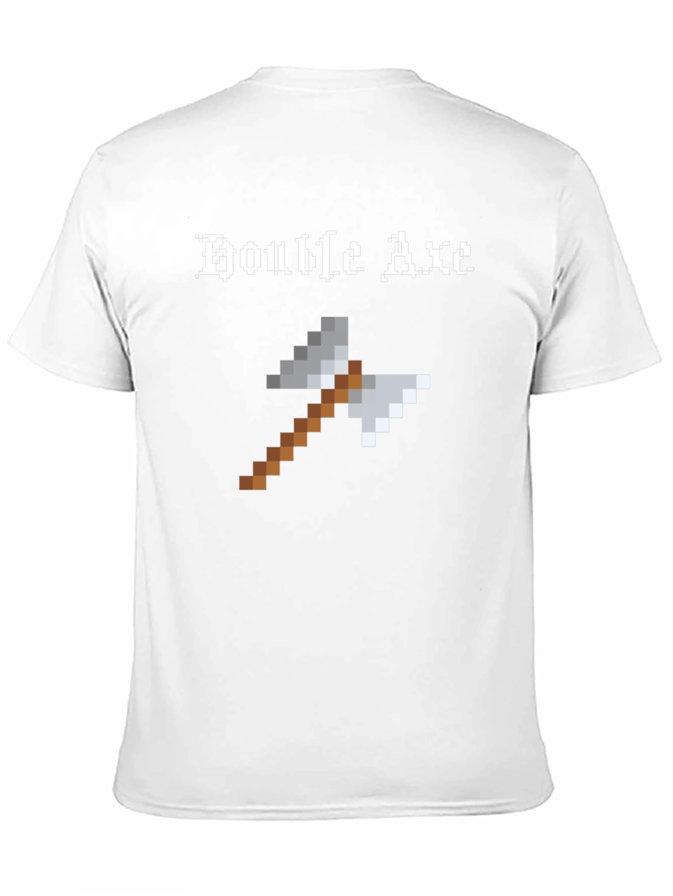 Pixel Double Axe Black T-Shirt - Gaming Retro Tee