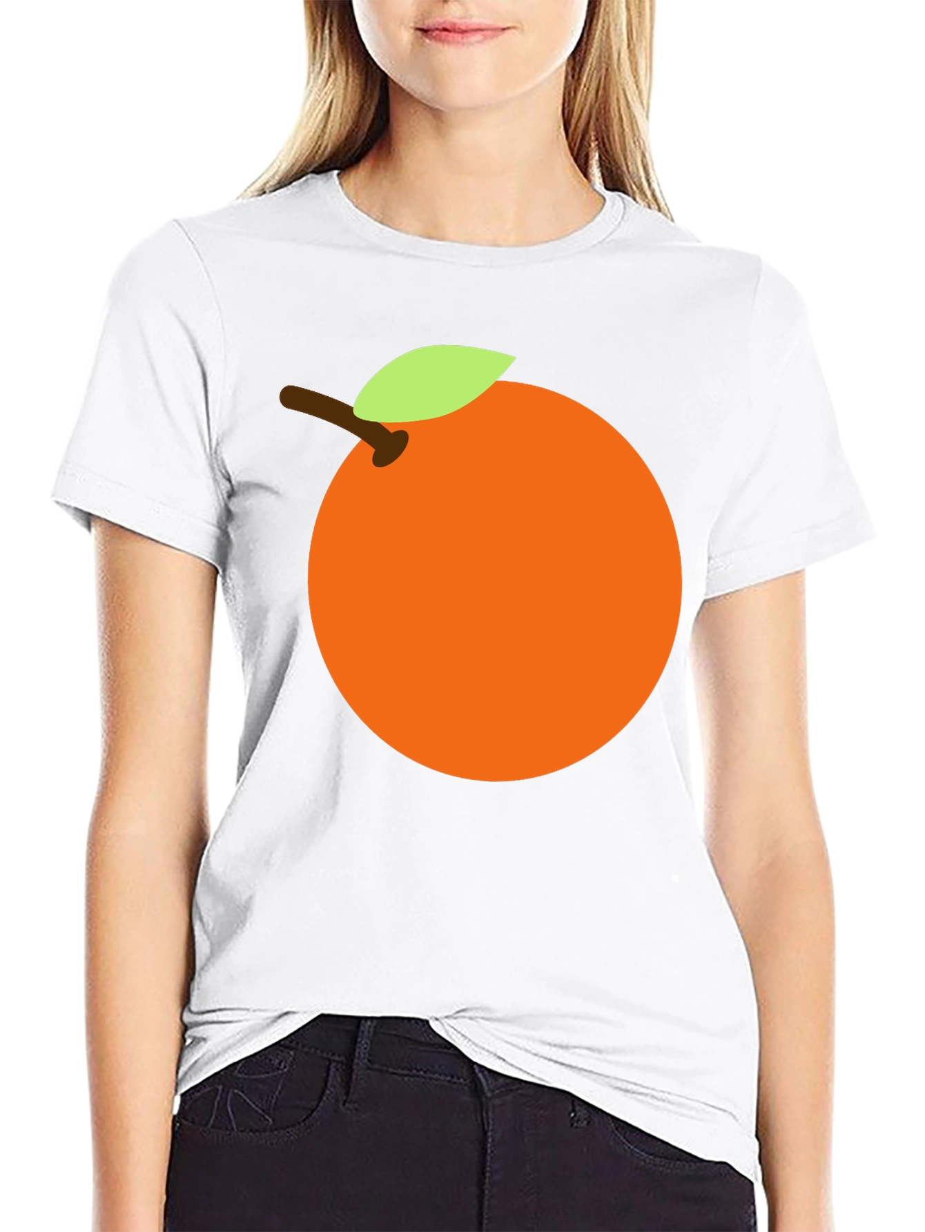 Orange Graphic Tee - Casual Style