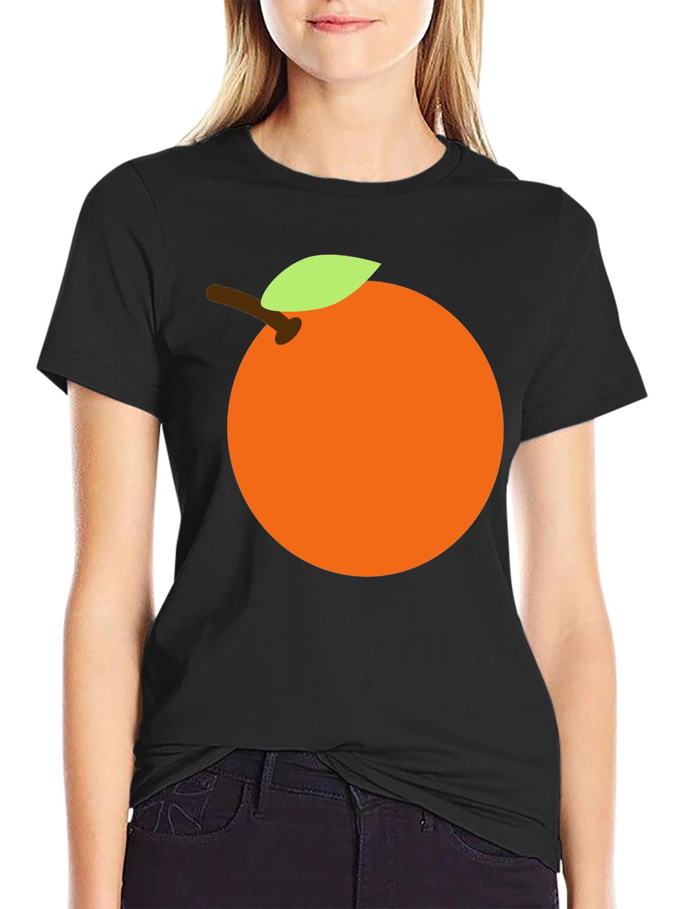 Orange Graphic Tee - Casual Style